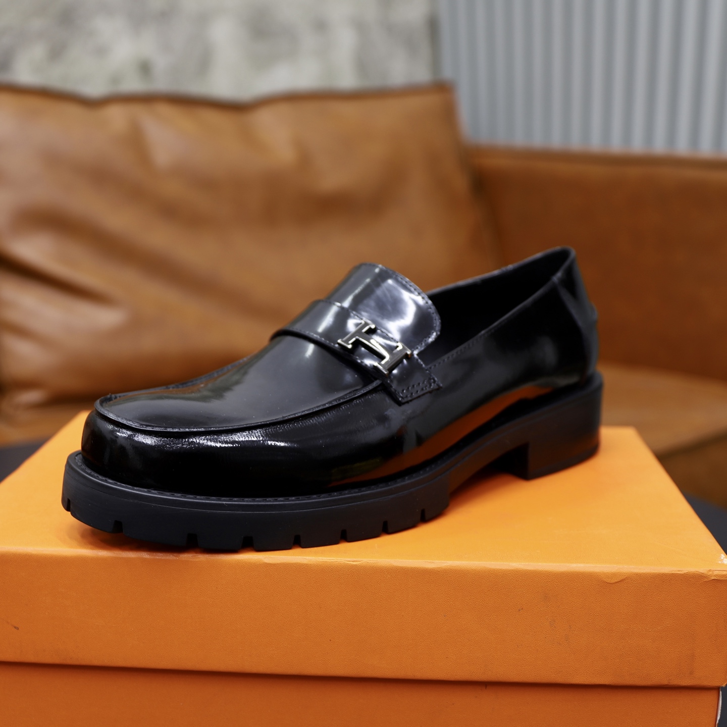 Hermes Men's Leather Loafers - Black, Sizes 38-44 - Original Quality 5 i1744473707028 2861 0 3