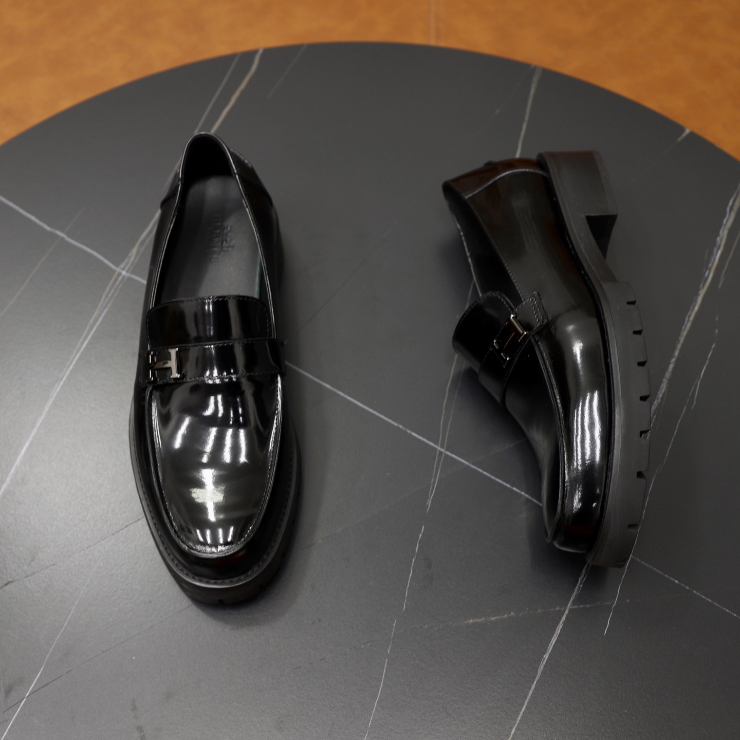 Hermes Men's Leather Loafers - Black, Sizes 38-44 - Original Quality 8 i1744473707028 5834 0 6