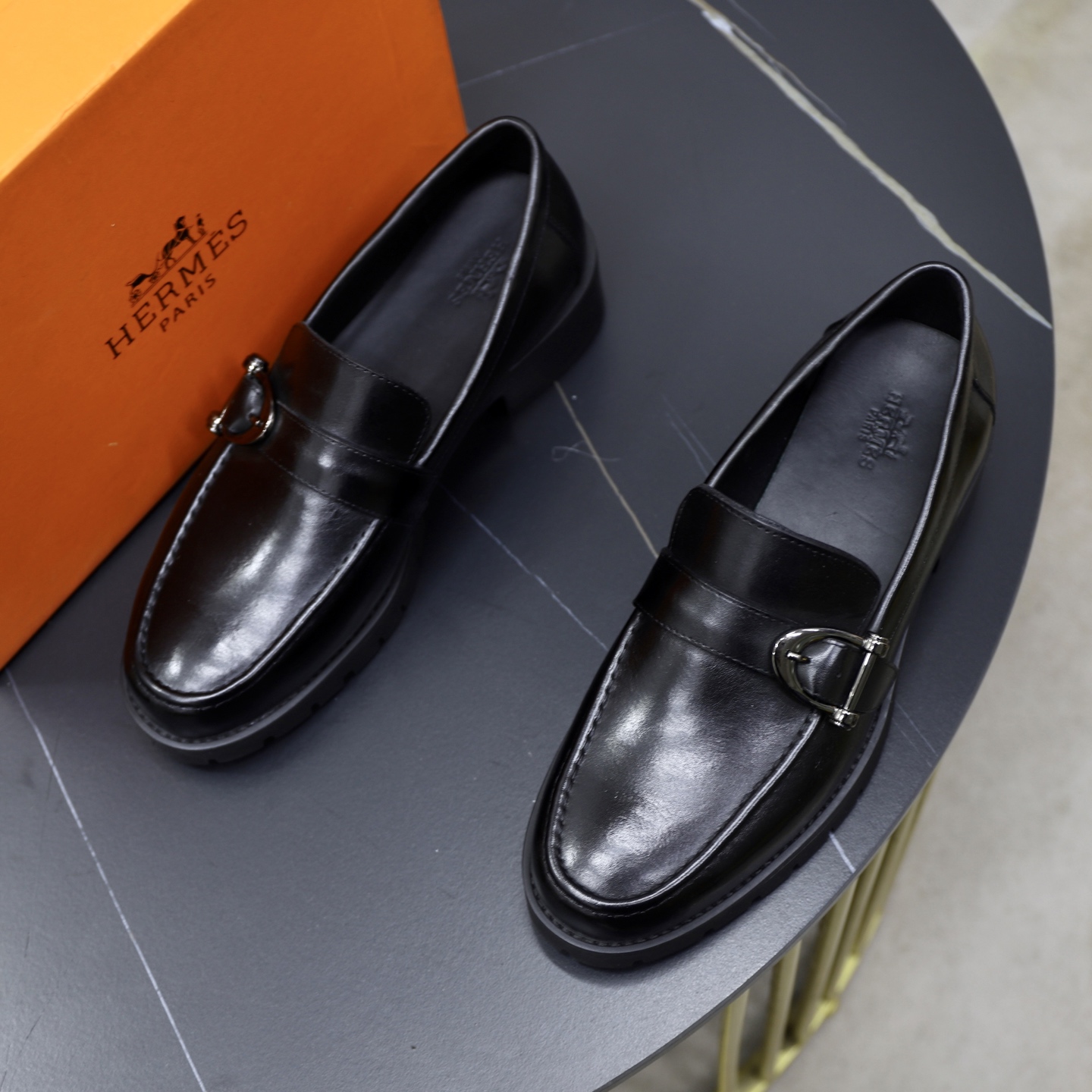 Hermes Men's Loafers - Original Leather, Comfortable & Luxurious Style 3 i1744473809479 6340 0 1
