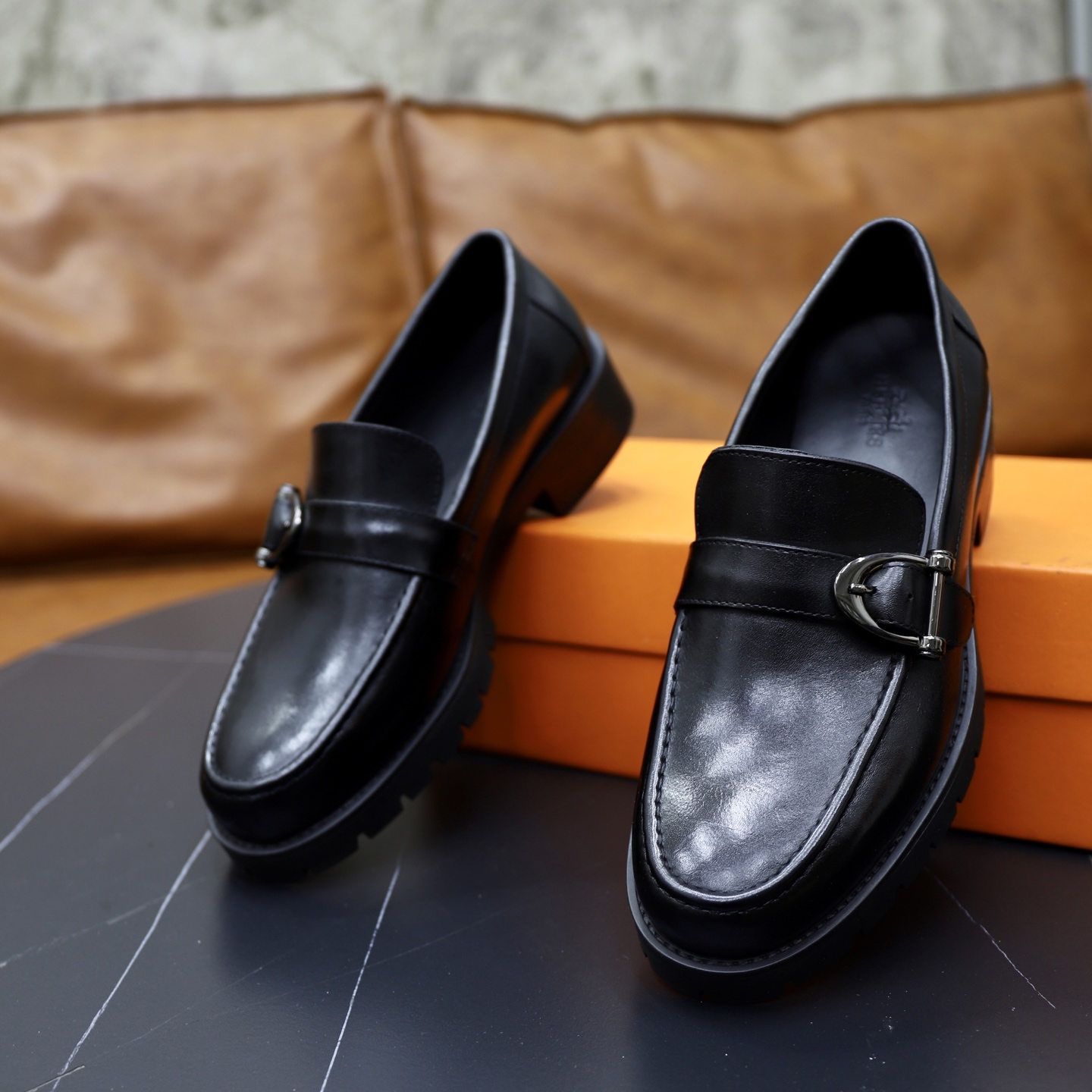Hermes Men's Loafers - Original Leather, Comfortable & Luxurious Style 7 i1744473809543 6932 0 5