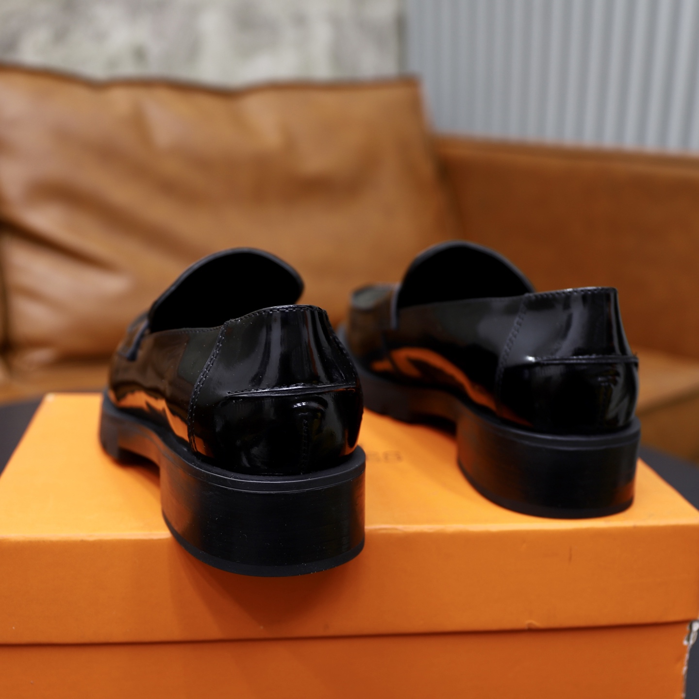Hermes Men's Black Leather Loafers - Original Quality, Sizes 38-44 6 i1744473848287 9628 0 4