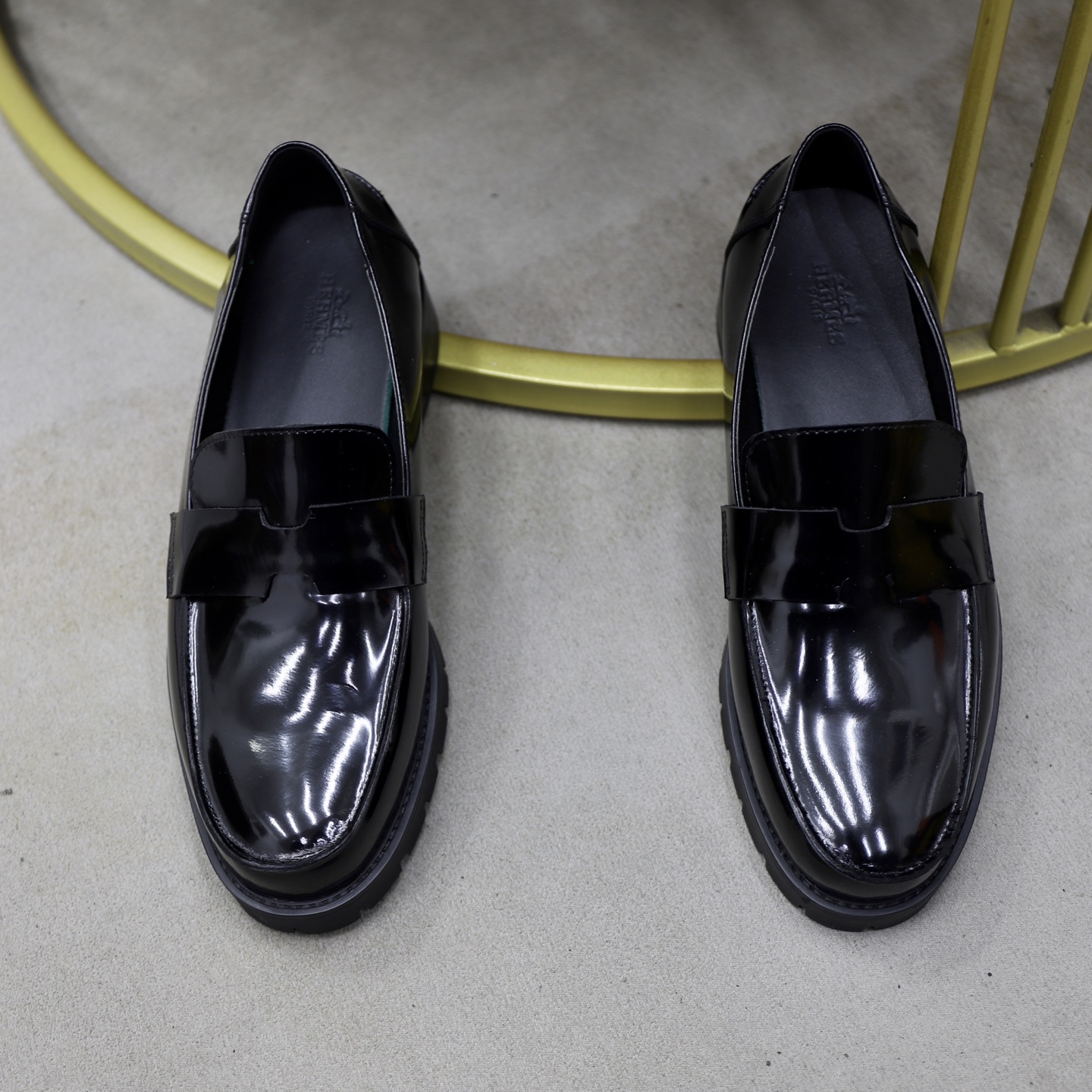 Hermes Men's Black Leather Loafers - Original Quality, Sizes 38-44 4 i1744473849120 6517 0 2