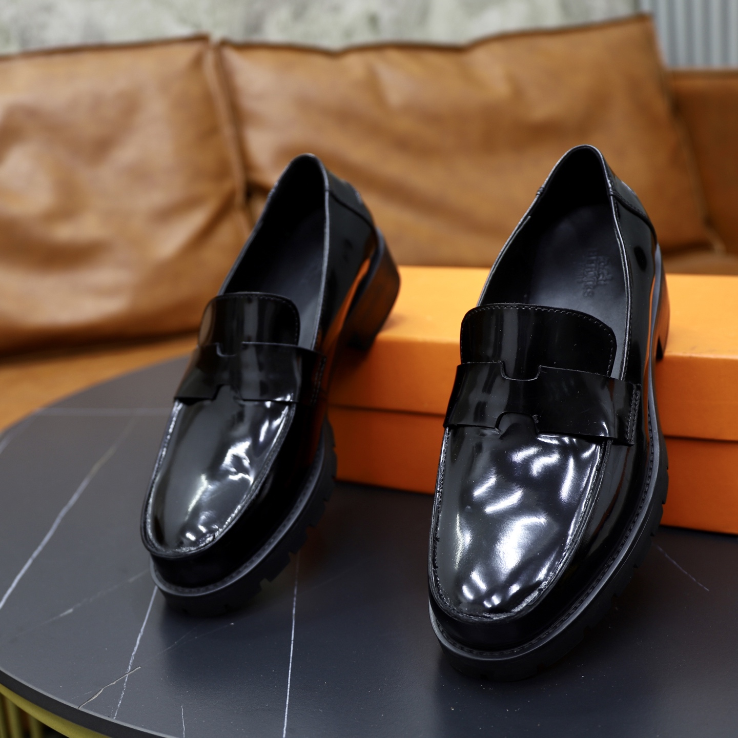 Hermes Men's Black Leather Loafers - Original Quality, Sizes 38-44 7 i1744473849195 4606 0 5