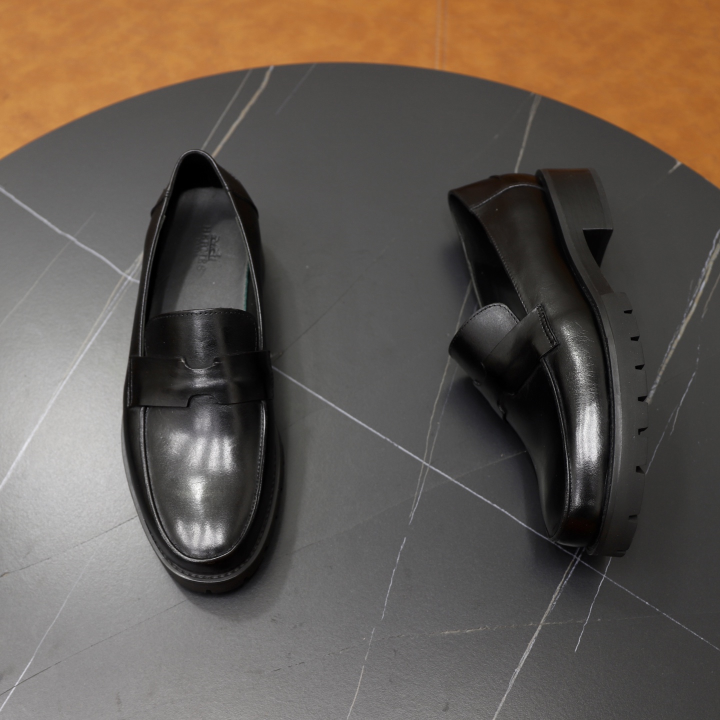 Hermes Men's Leather Loafers - Stylish & Comfortable Dress Shoes 8 i1744473863456 6768 0 6