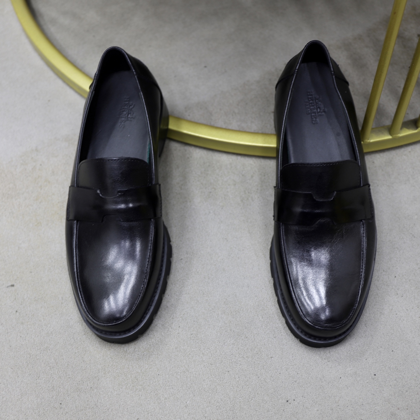 Hermes Men's Leather Loafers - Stylish & Comfortable Dress Shoes 4 i1744473863464 9104 0 2