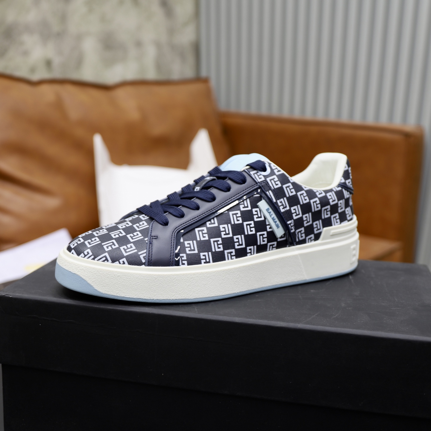 Balmain Men's Slip-On Sneakers with Embossed Leather Upper 5 i1744733529070 705 0 3
