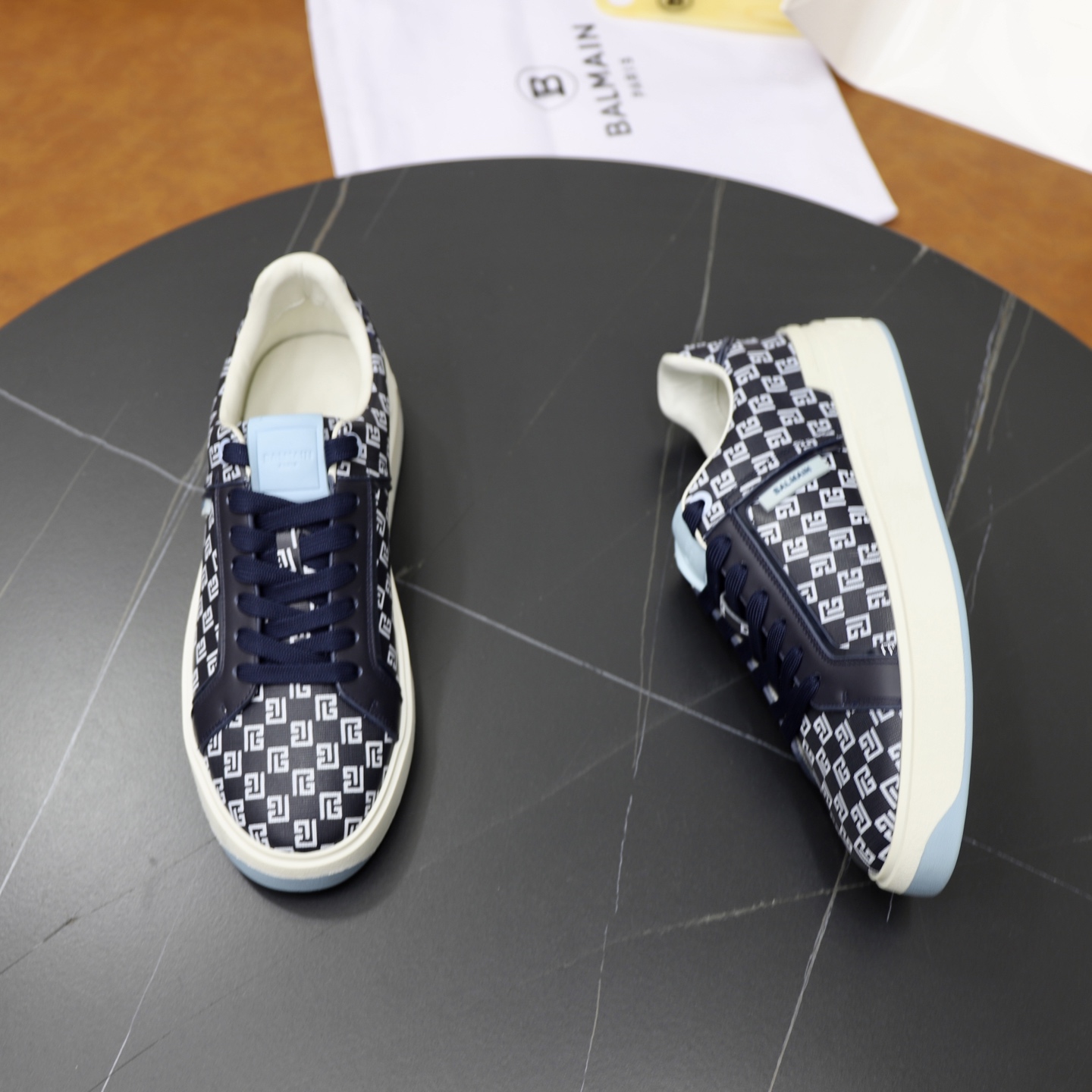 Balmain Men's Slip-On Sneakers with Embossed Leather Upper 8 i1744733529099 2515 0 6