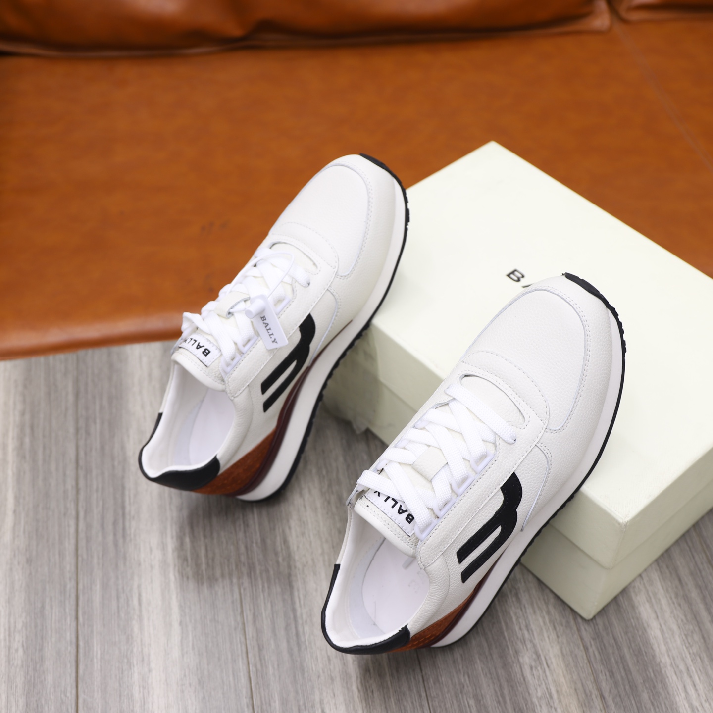 Bally Classic Men's White Leather Sneakers, Comfortable & Durable, Sizes 39-44 10 i1744820365475 4117 0 8