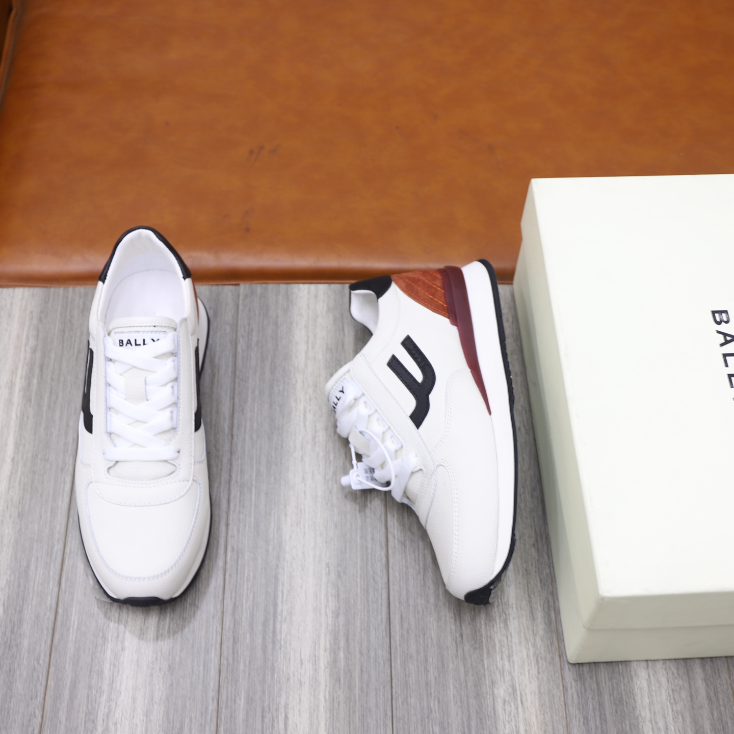Bally Classic Men's White Leather Sneakers, Comfortable & Durable, Sizes 39-44 3 i1744820365489 729 0 1