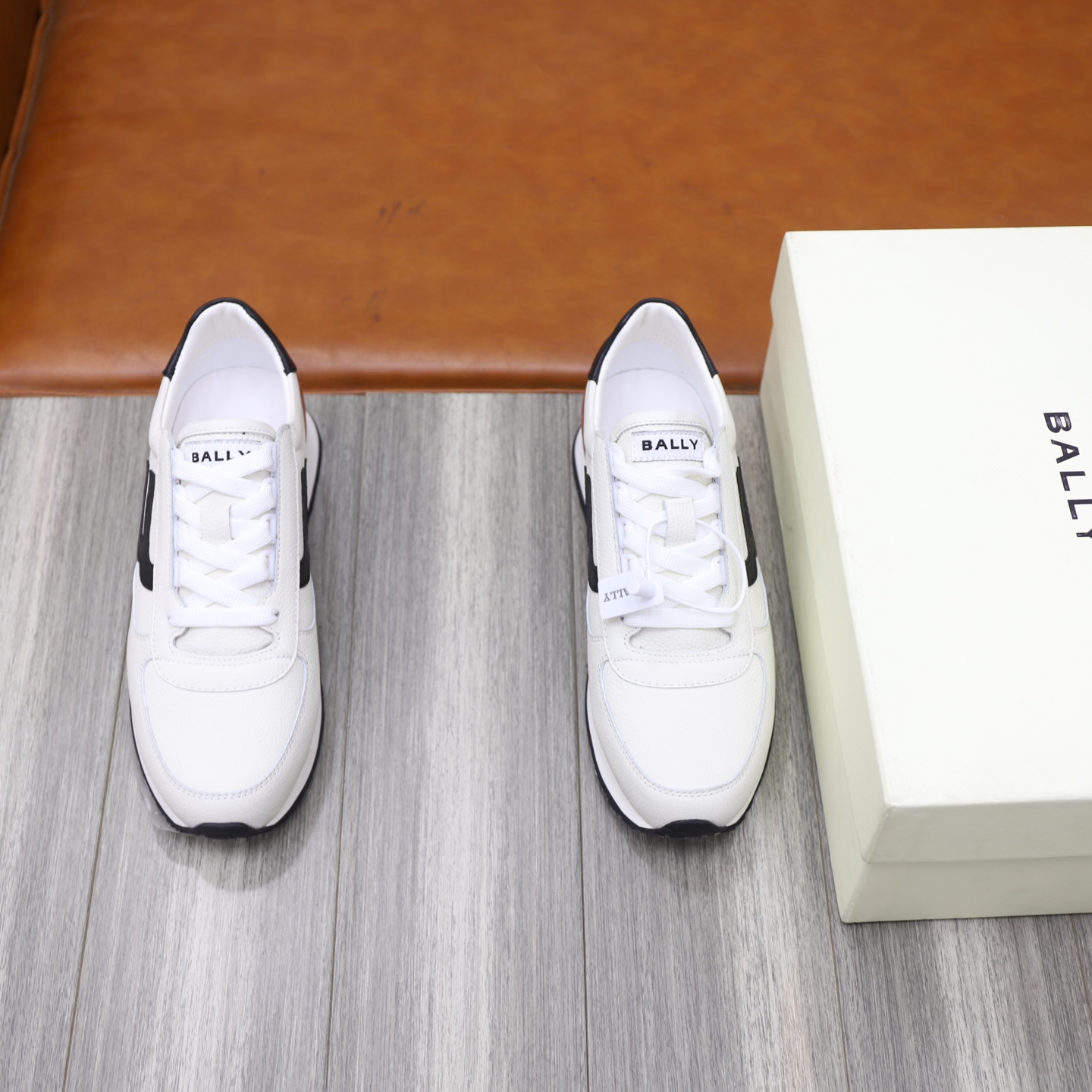 Bally Classic Men's White Leather Sneakers, Comfortable & Durable, Sizes 39-44 2 i1744820365536 5034 0 0