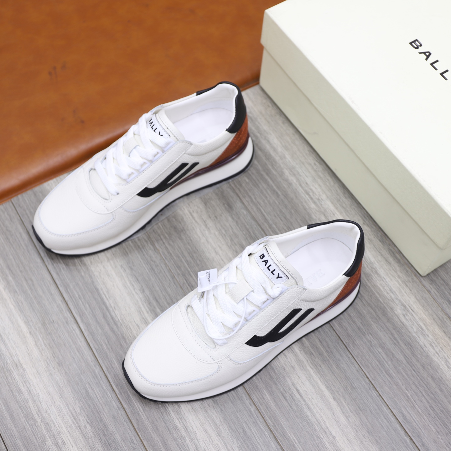 Bally Classic Men's White Leather Sneakers, Comfortable & Durable, Sizes 39-44 4 i1744820365538 4823 0 2