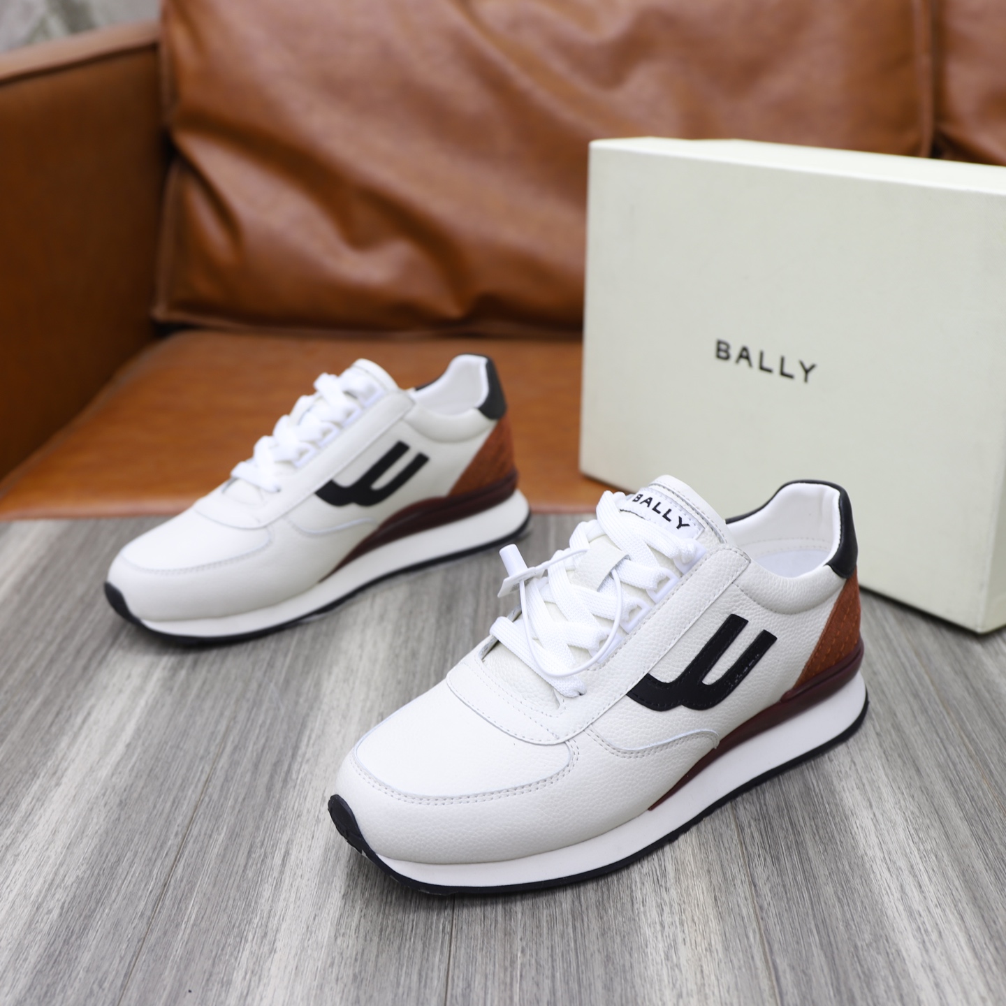 Bally Classic Men's White Leather Sneakers, Comfortable & Durable, Sizes 39-44 6 i1744820365544 1726 0 4