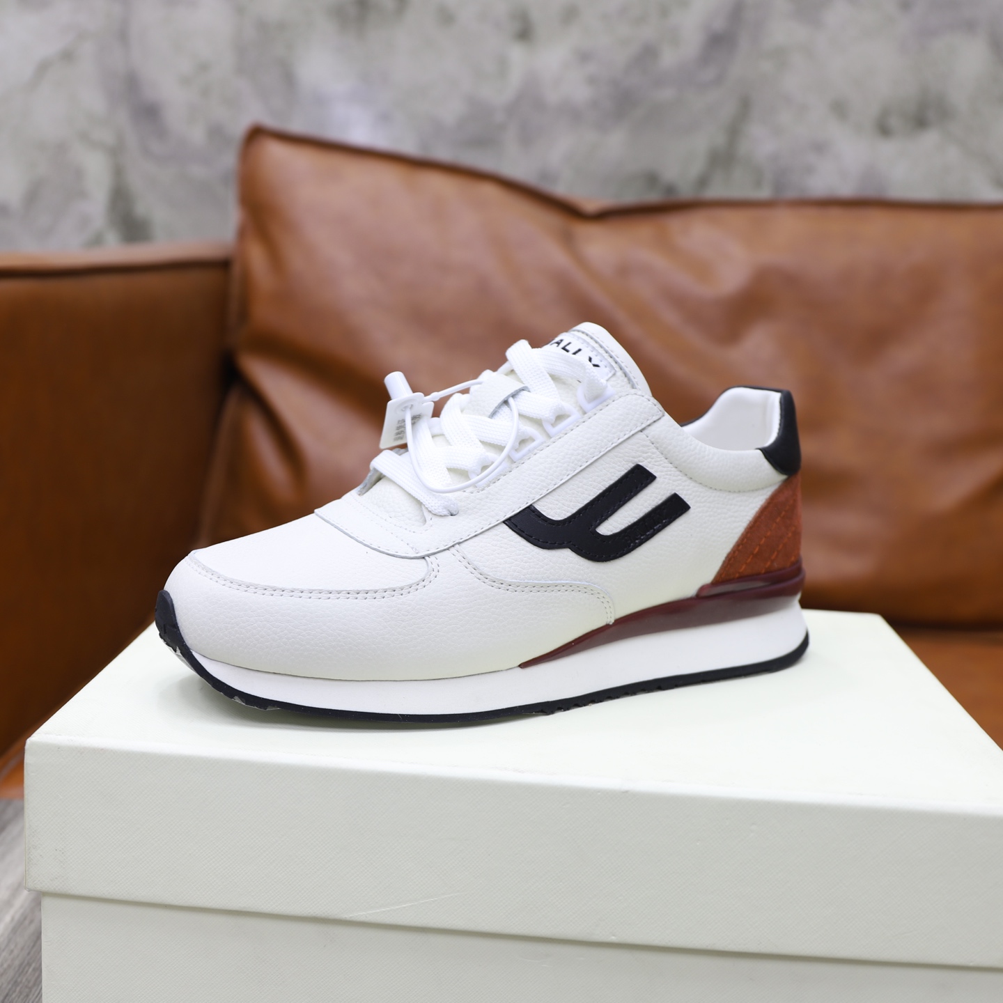 Bally Classic Men's White Leather Sneakers, Comfortable & Durable, Sizes 39-44 7 i1744820366232 450 0 5
