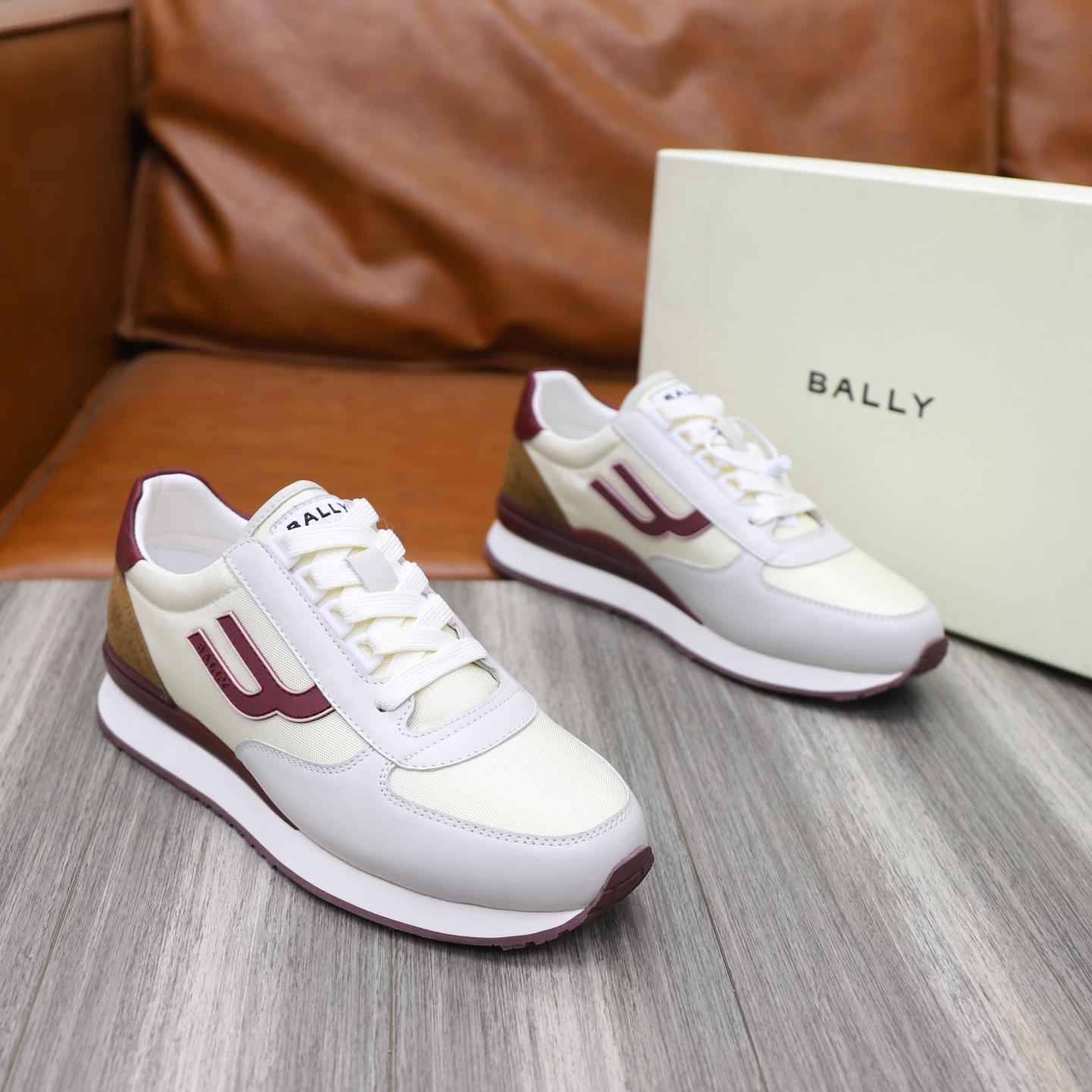 Bally Classic Men's Leather Sneakers, Comfortable & Durable, Size 39-44 5 i1744820408890 9696 0 3