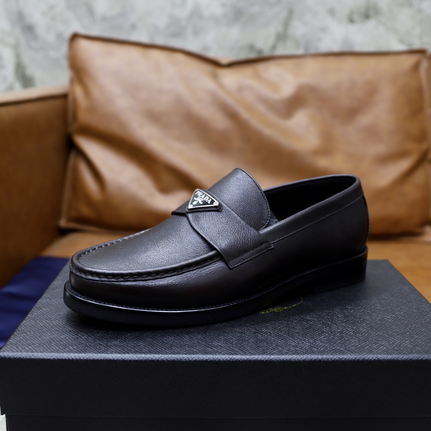 Prada Men's Leather Loafers - Premium Quality, Classic Style, Sizes 38-44 7 i1745165888164 5068 0 5