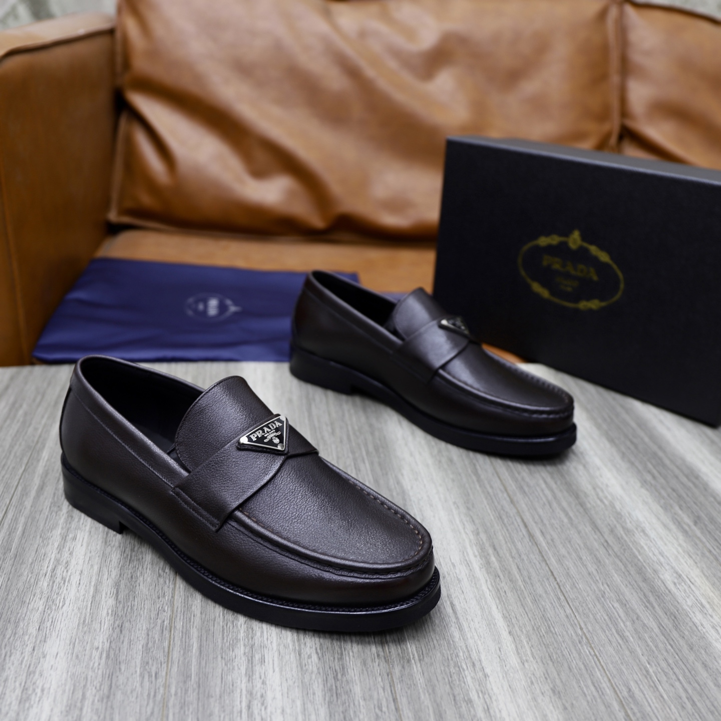 Prada Men's Leather Loafers - Premium Quality, Classic Style, Sizes 38-44 5 i1745165888170 5166 0 3