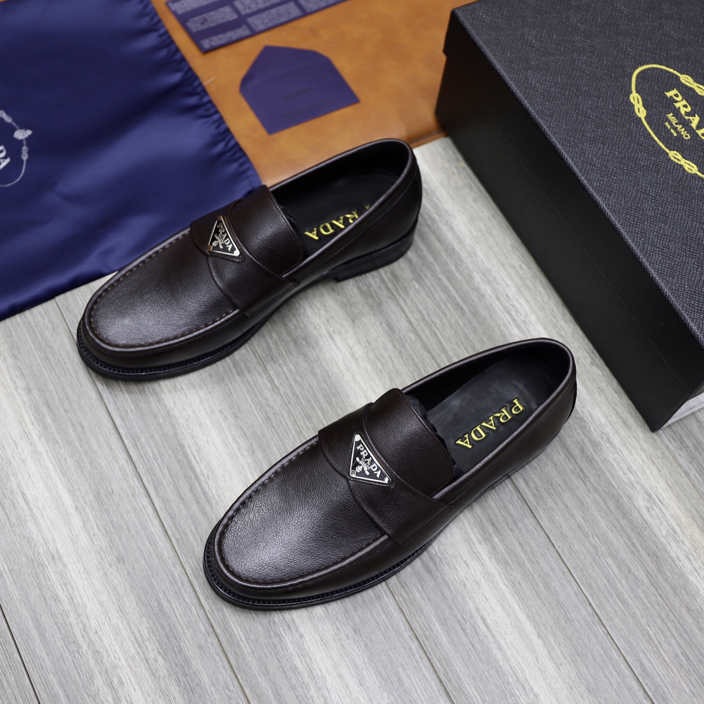 Prada Men's Leather Loafers - Premium Quality, Classic Style, Sizes 38-44 3 i1745165889414 813 0 1