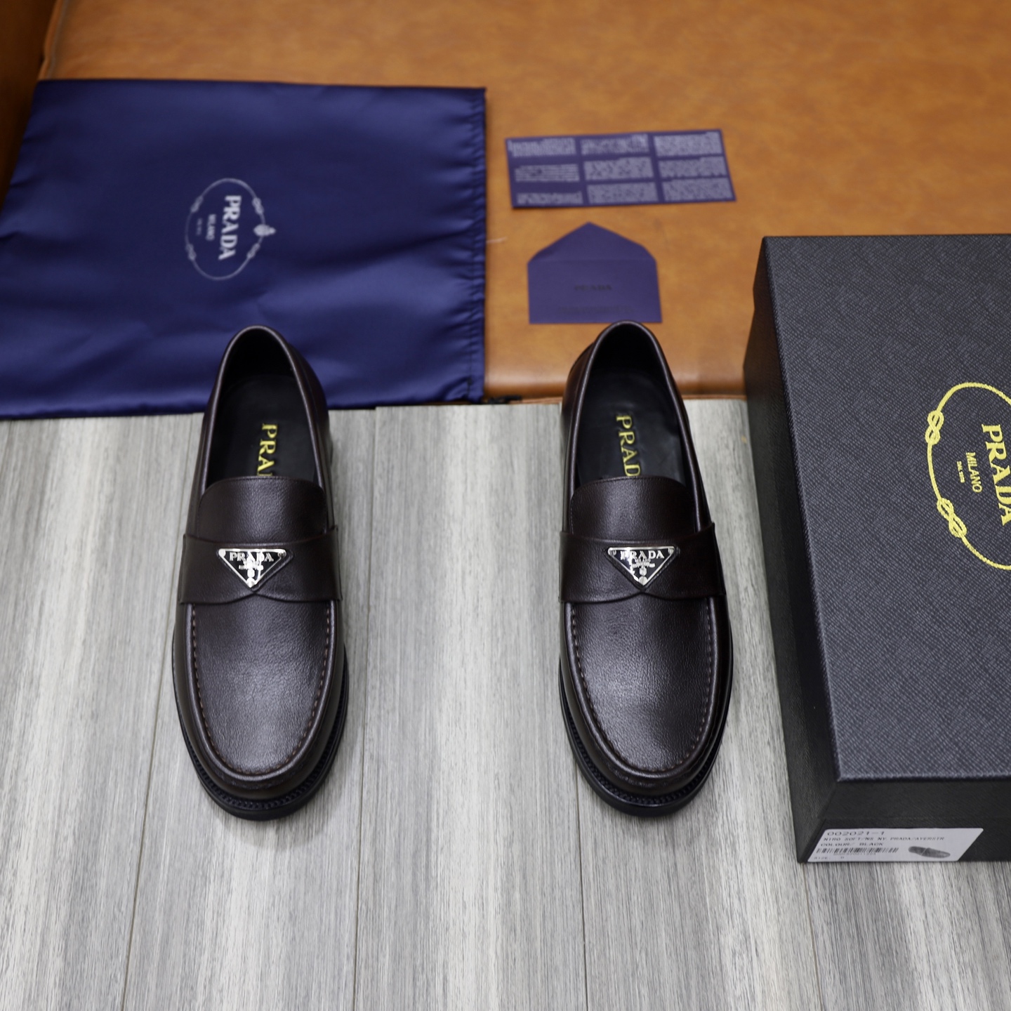 Prada Men's Leather Loafers - Premium Quality, Classic Style, Sizes 38-44 2 i1745165889434 2357 0 0