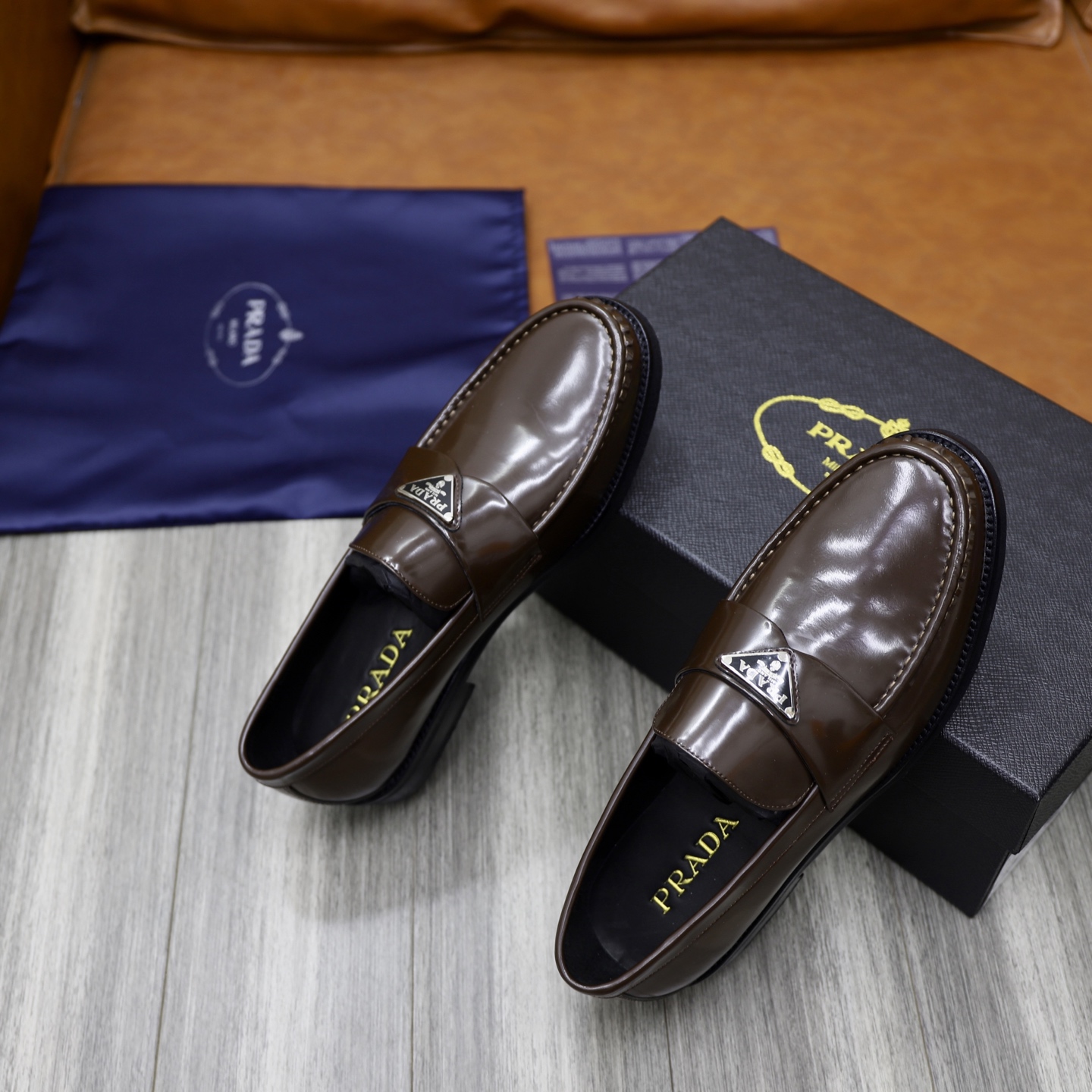 Prada Men's Leather Loafers - Premium Italian Craftsmanship 9 i1745165903353 4622 0 7
