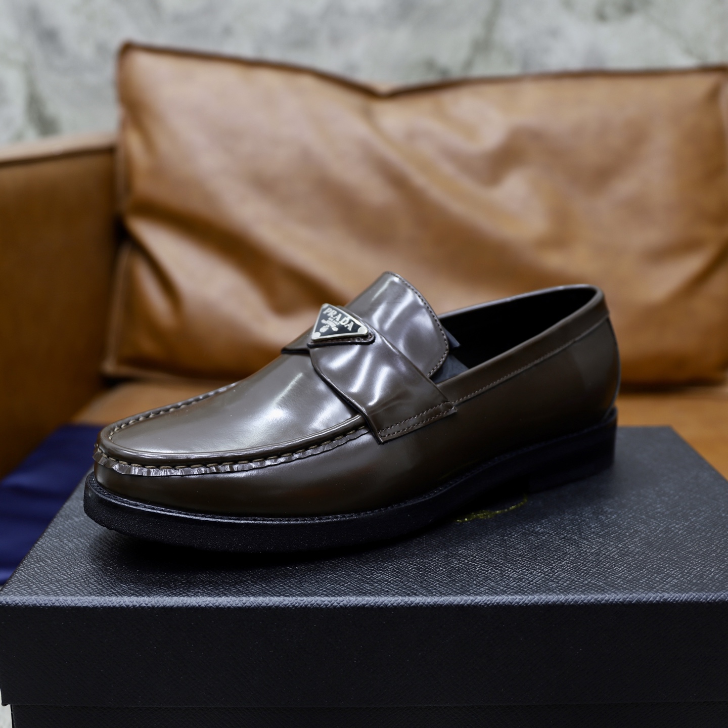 Prada Men's Leather Loafers - Premium Italian Craftsmanship 7 i1745165903472 9502 0 5