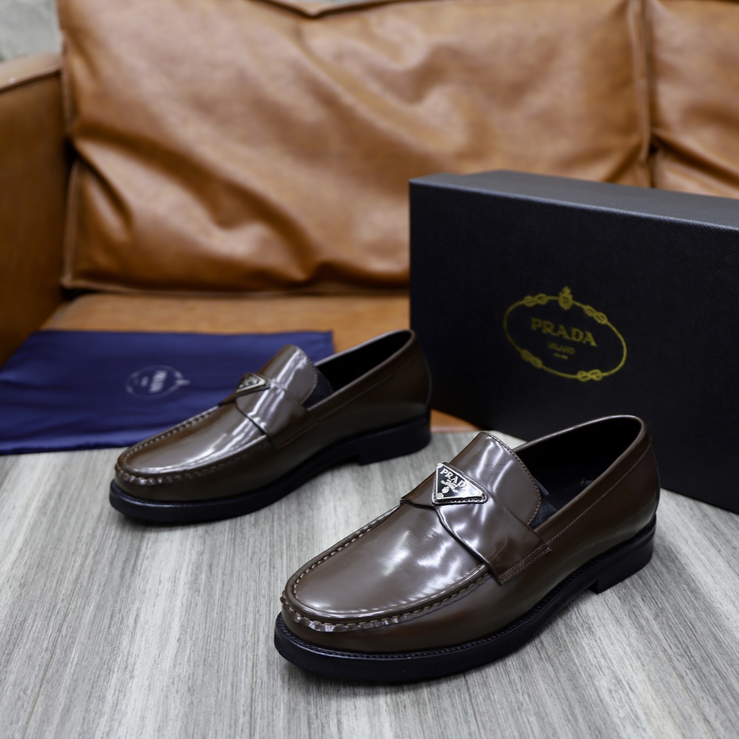 Prada Men's Leather Loafers - Premium Italian Craftsmanship 6 i1745165904594 4990 0 4