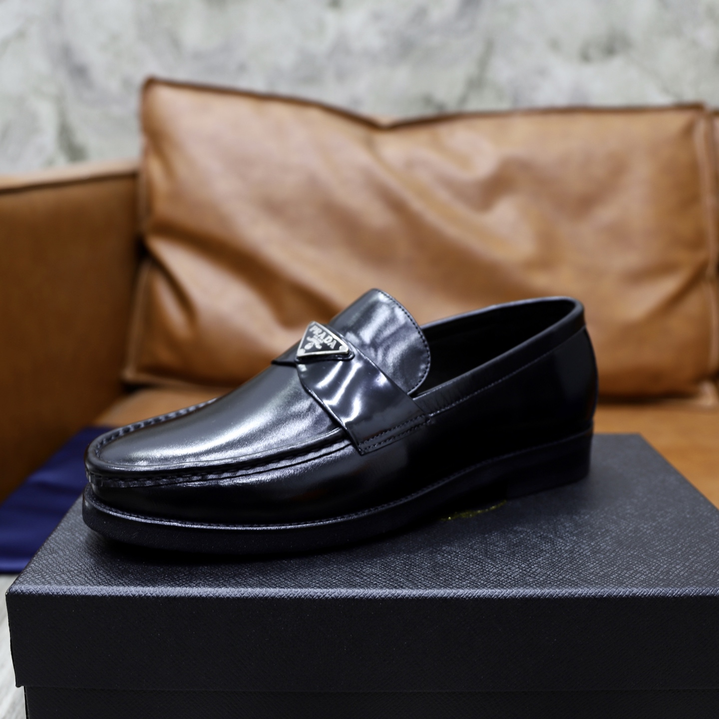 Prada Men's Leather Loafers - Premium Quality, Classic Style 7 i1745165923158 5296 0 5