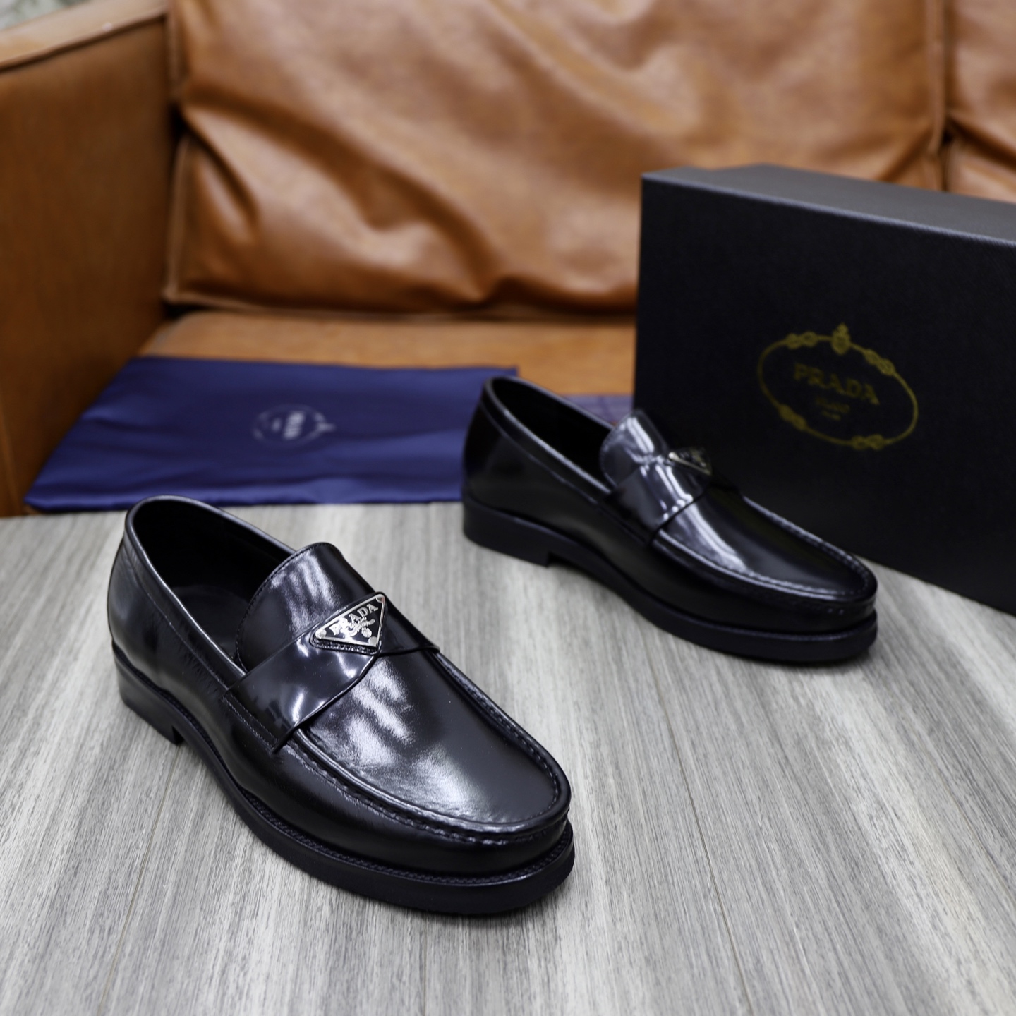 Prada Men's Leather Loafers - Premium Quality, Classic Style 5 i1745165925391 2096 0 3