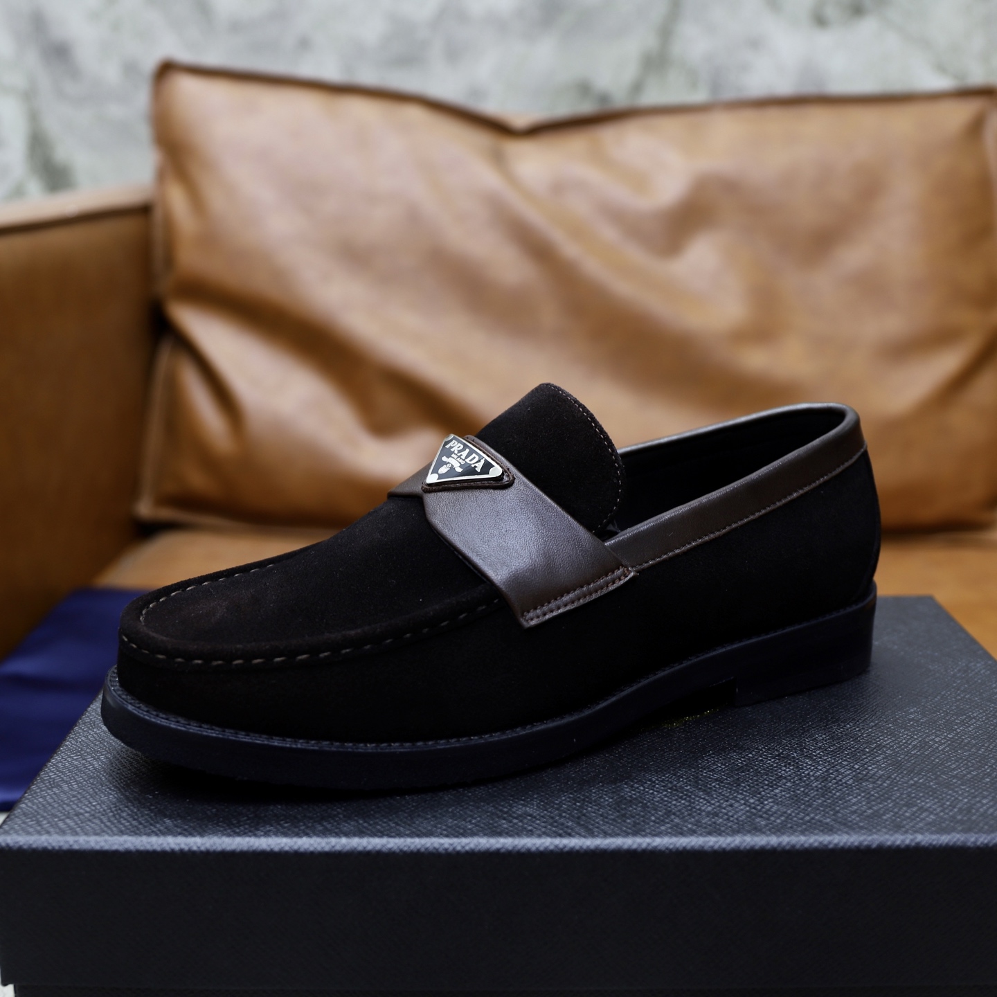 Prada Men's Premium Leather Loafers - Imported Quality & Comfort 7 i1745165957402 9091 0 5