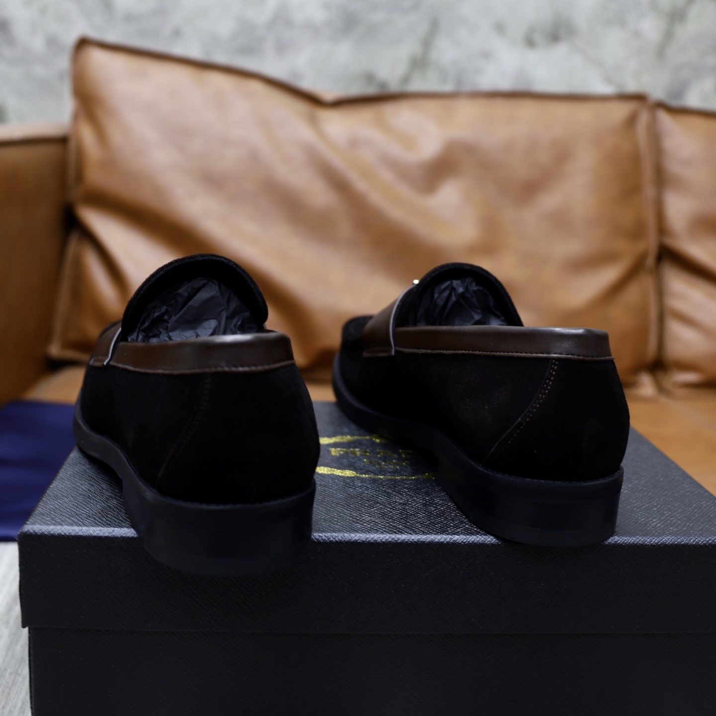 Prada Men's Premium Leather Loafers - Imported Quality & Comfort 8 i1745165959113 4230 0 6