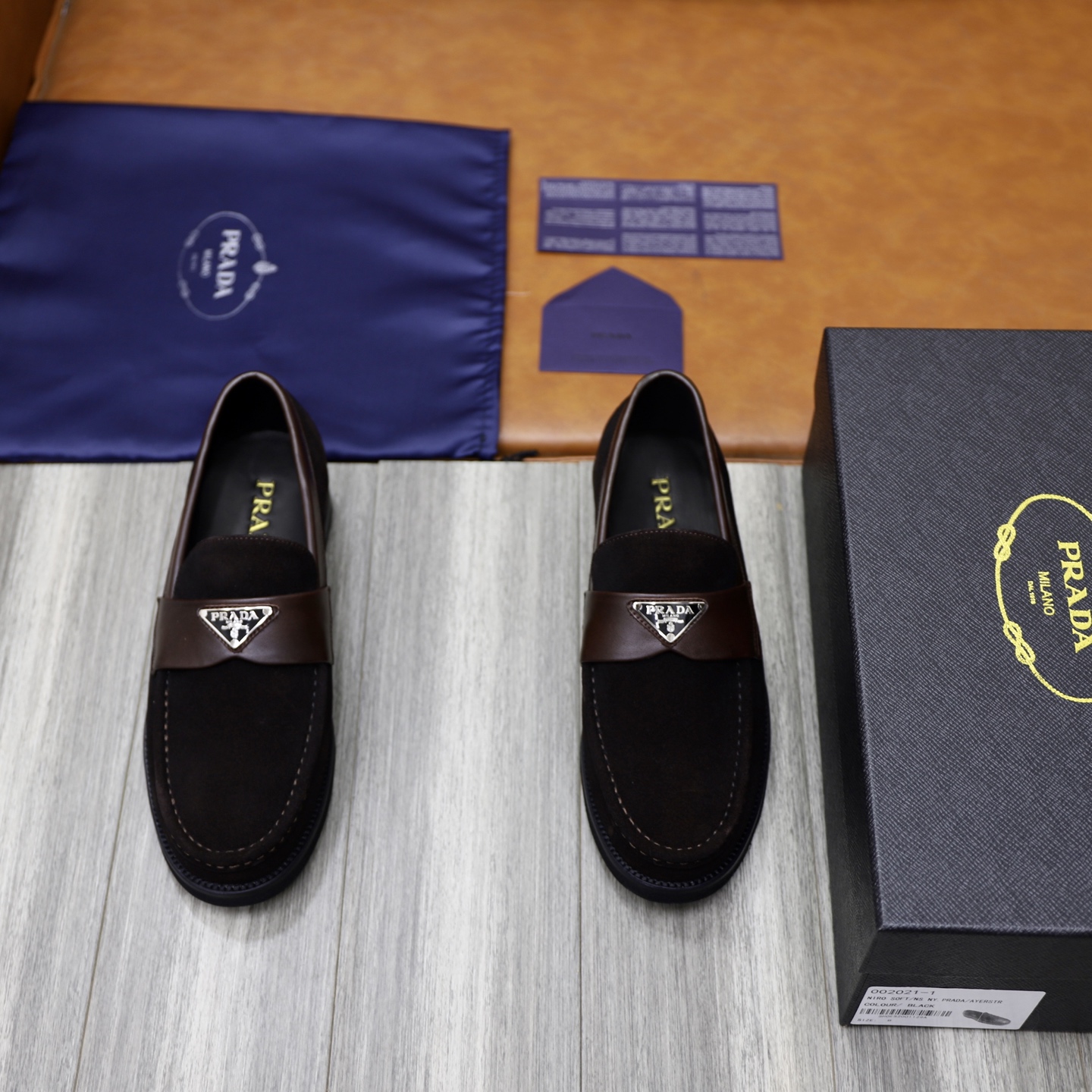 Prada Men's Premium Leather Loafers - Imported Quality & Comfort 1 Prada Men's Premium Leather Loafers - Imported Quality & Comfort