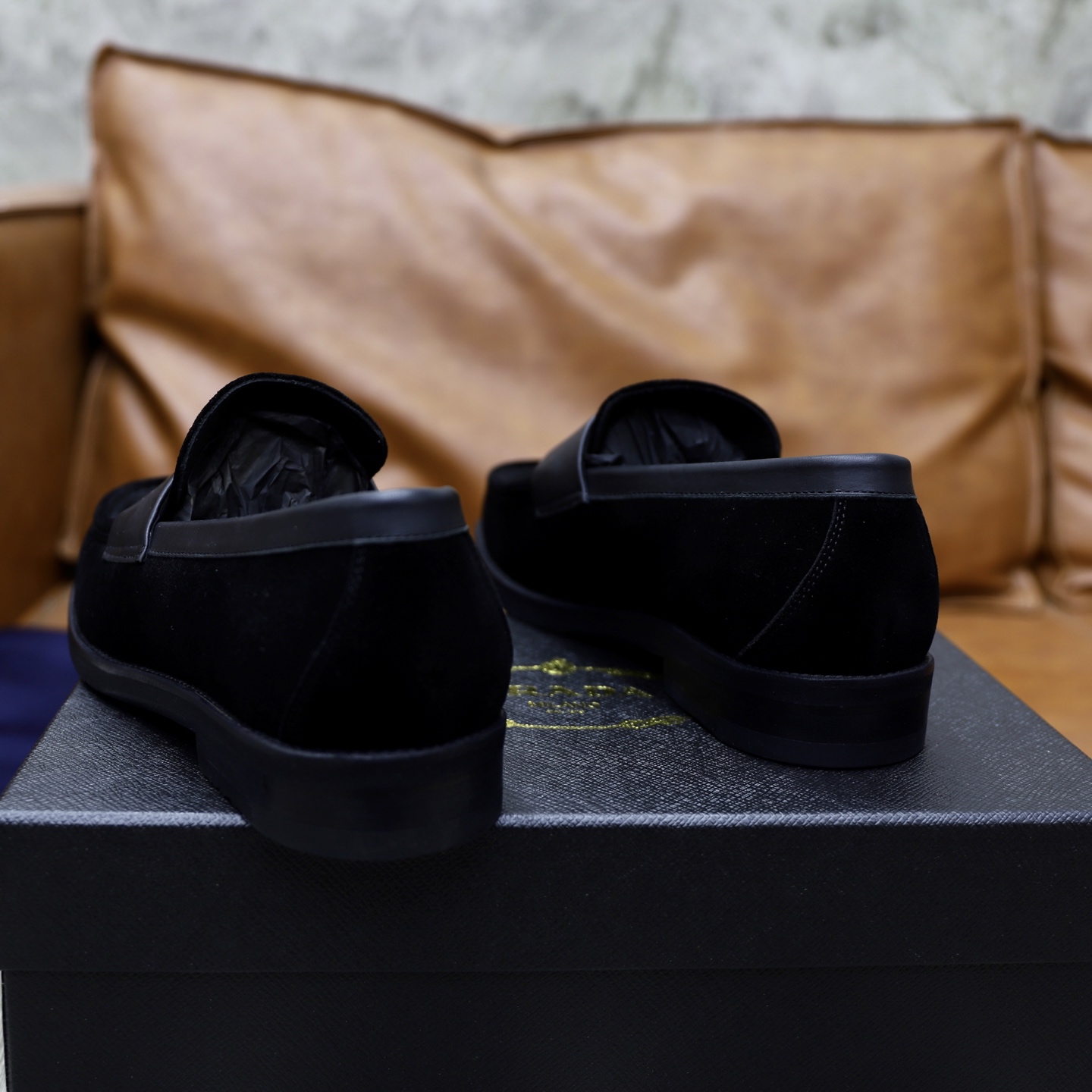 Prada Men's Black Leather Loafers - Premium Comfort & Style, Sizes 38-44 8 i1745165992336 8259 0 6