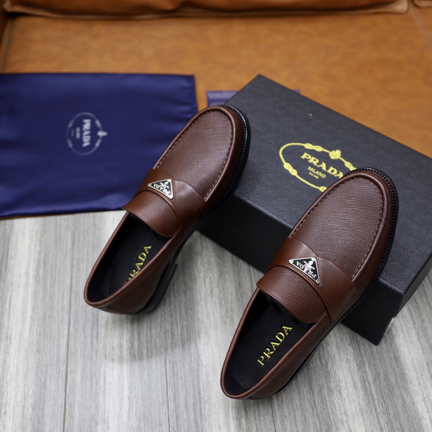 Prada Men's Leather Loafers - Premium Quality, Comfortable Fit 9 i1745166075234 4911 0 7