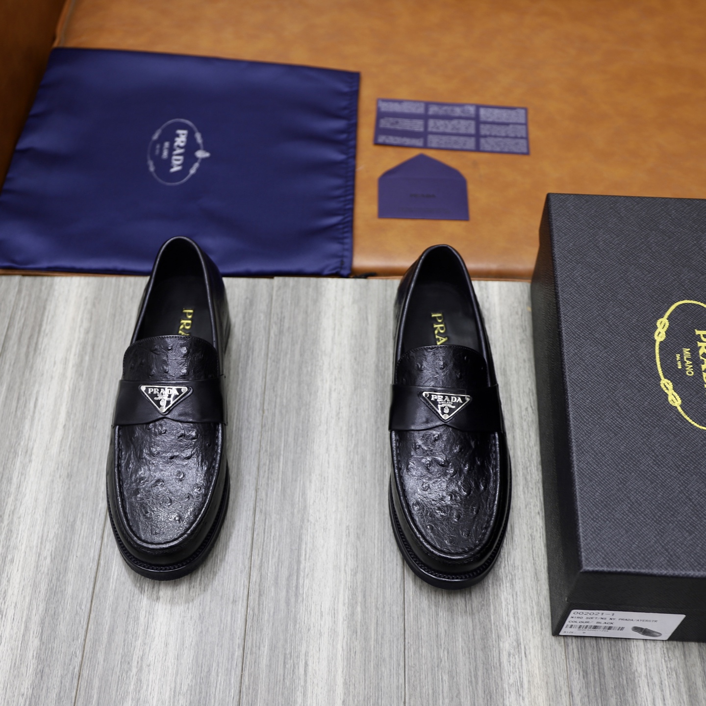 Prada Men's Leather Loafers - Premium Quality, Comfortable Fit (Sizes 38-44) 1 Prada Men's Leather Loafers - Premium Quality, Comfortable Fit (Sizes 38-44)