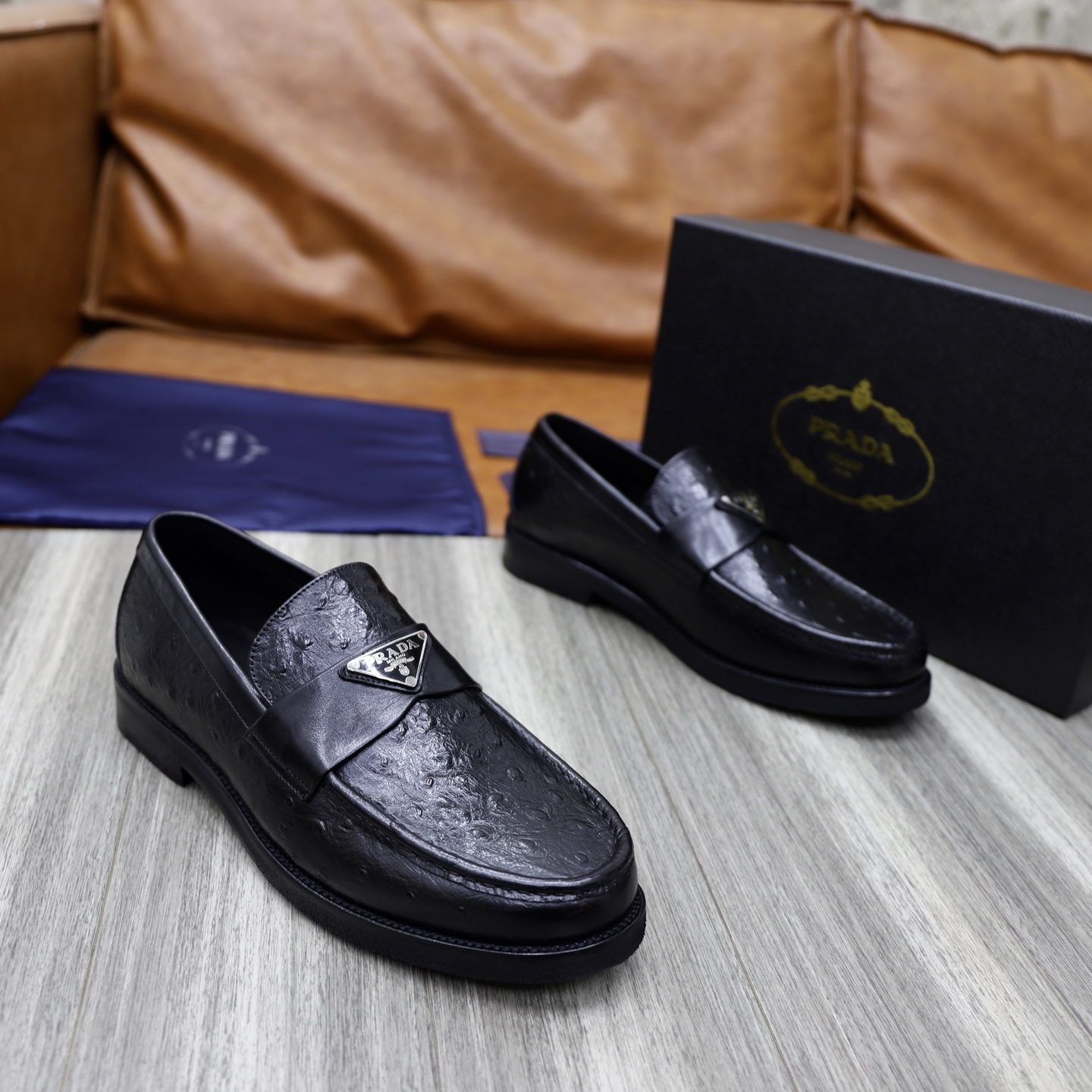Prada Men's Leather Loafers - Premium Quality, Comfortable Fit (Sizes 38-44) 5 i1745166116530 2152 0 3
