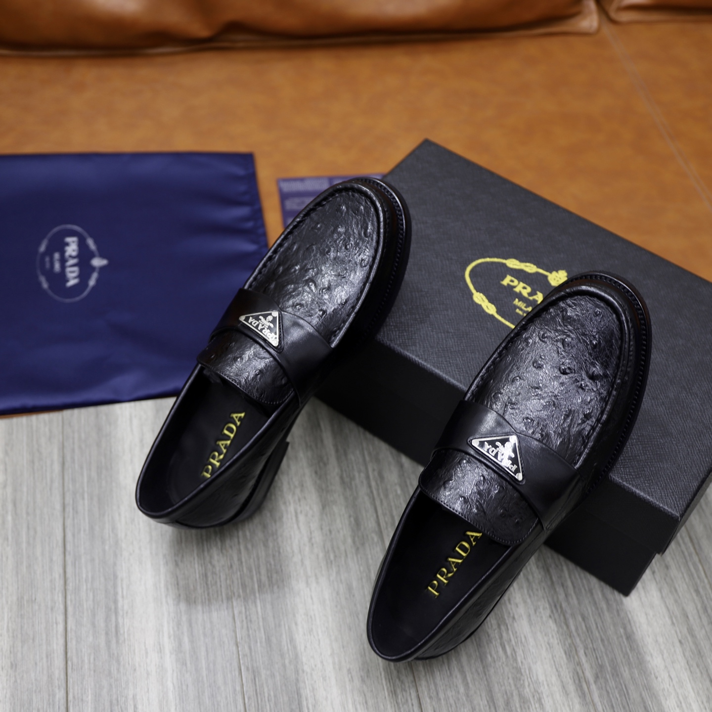 Prada Men's Leather Loafers - Premium Quality, Comfortable Fit (Sizes 38-44) 9 i1745166116572 4693 0 7