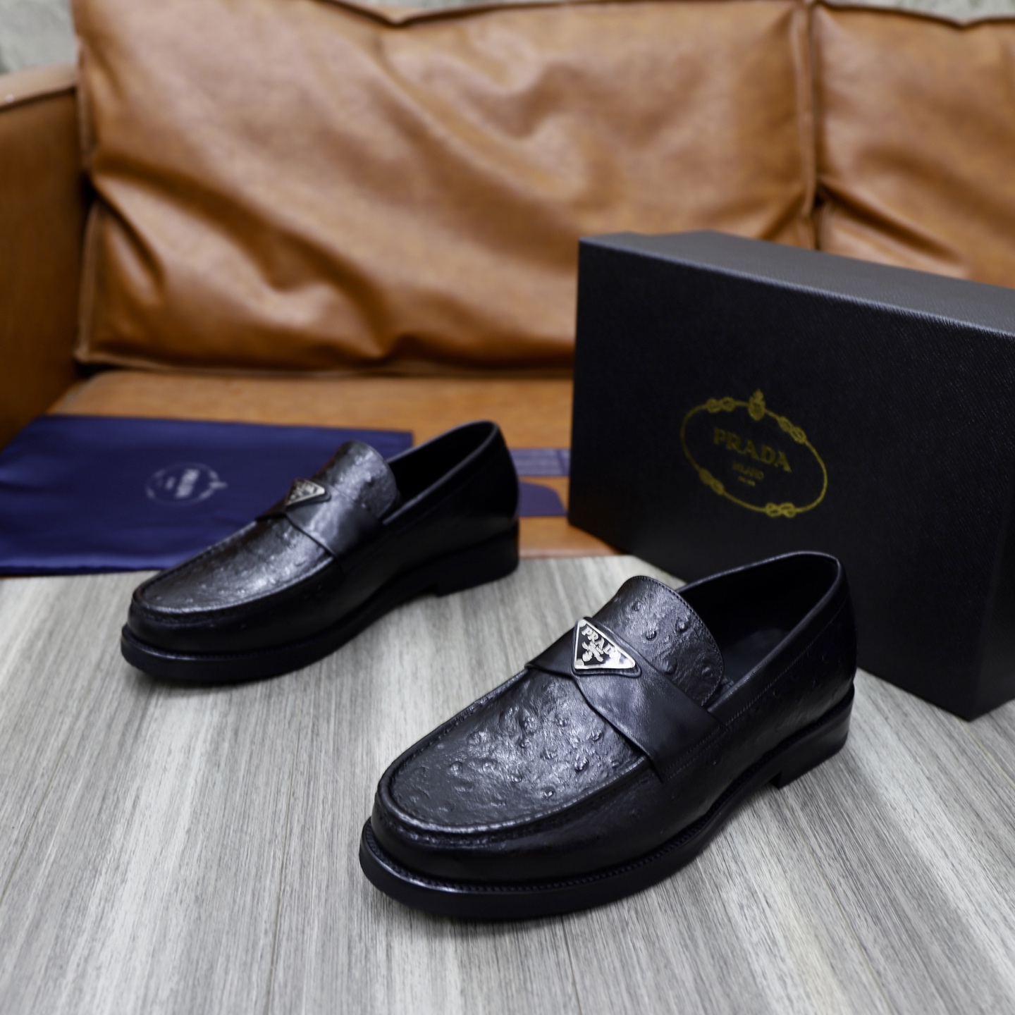 Prada Men's Leather Loafers - Premium Quality, Comfortable Fit (Sizes 38-44) 6 i1745166118160 2448 0 4