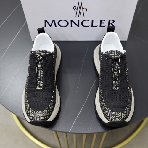 Moncler Men's Fabric and Leather Sneakers - Comfortable and Durable 1 Moncler Men's Fabric and Leather Sneakers - Comfortable and Durable