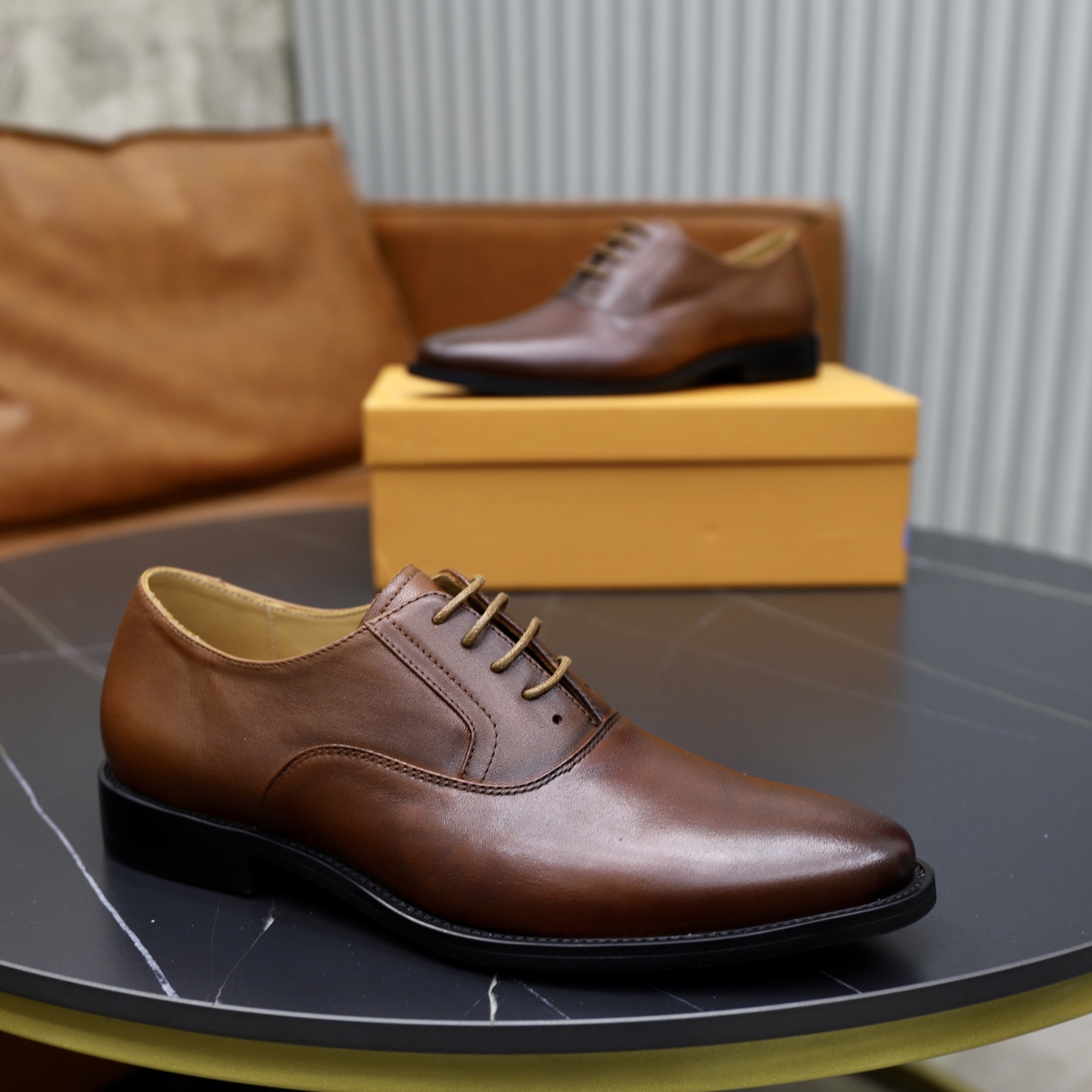 Louis Vuitton Brown Leather Oxford Dress Shoes for Men, Sizes 38-44 9 i1745510885918 5836 0 7
