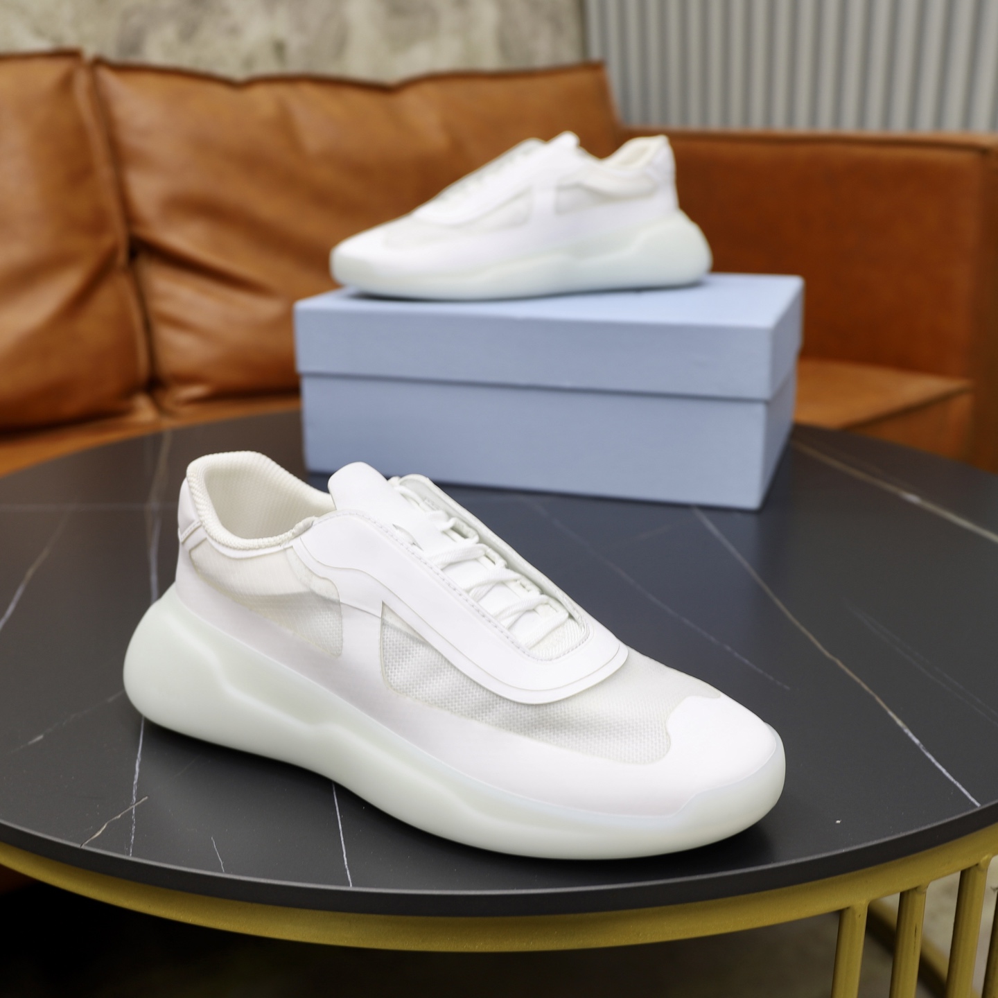 Prada America's Cup White Recycled Nylon and Bike Fabric Sneakers 9 i1746634489638 2113 0 7