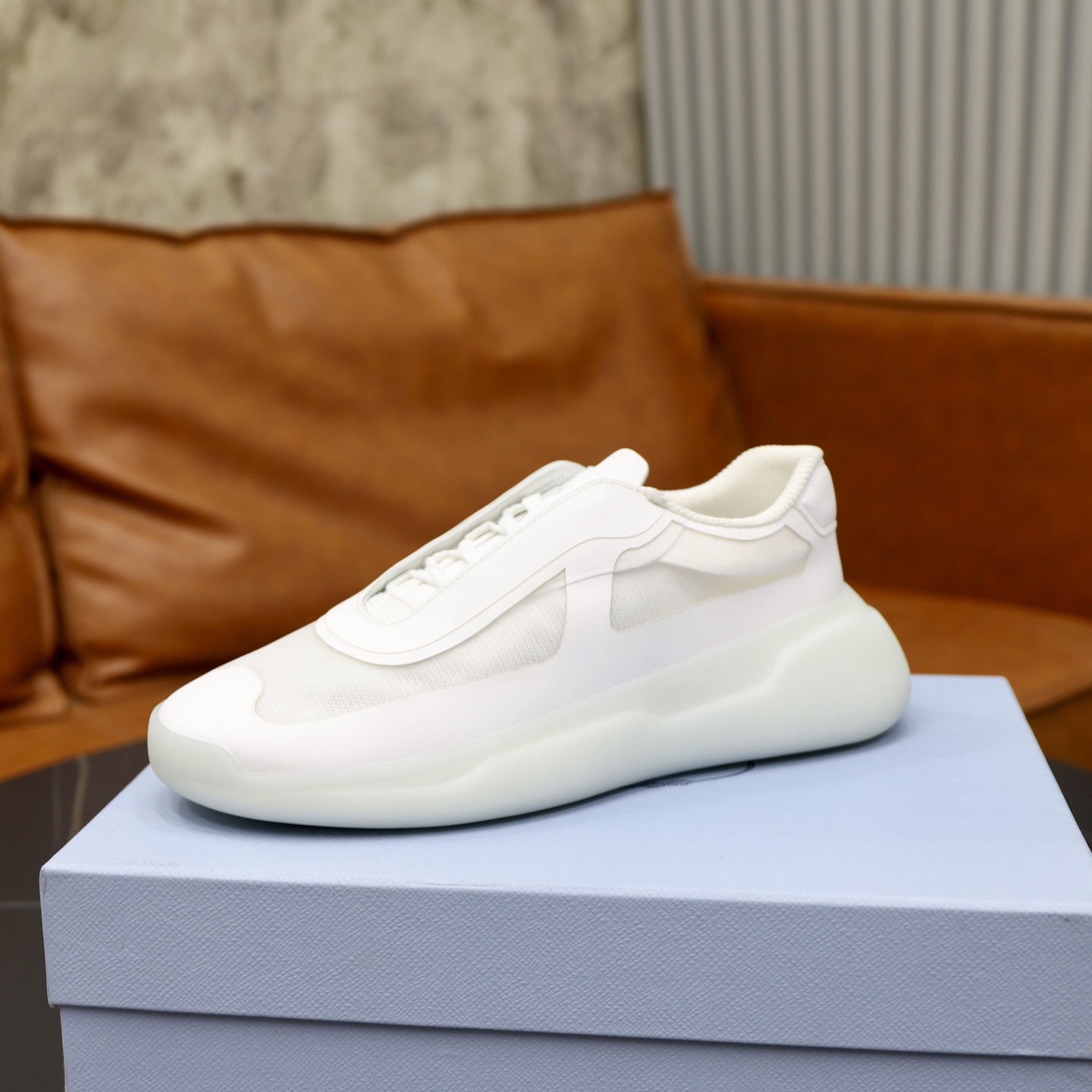 Prada America's Cup White Recycled Nylon and Bike Fabric Sneakers 5 i1746634491352 6582 0 3