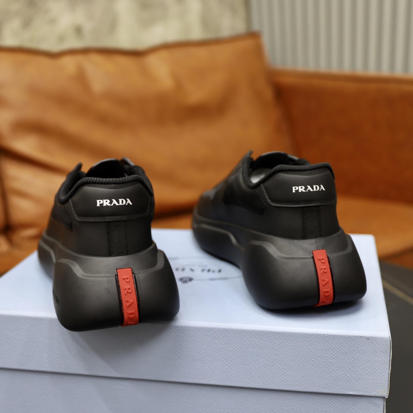 Prada America's Cup Sneakers in Recycled Nylon and Bike Fabric, Black 6 i1746634514222 9736 0 4