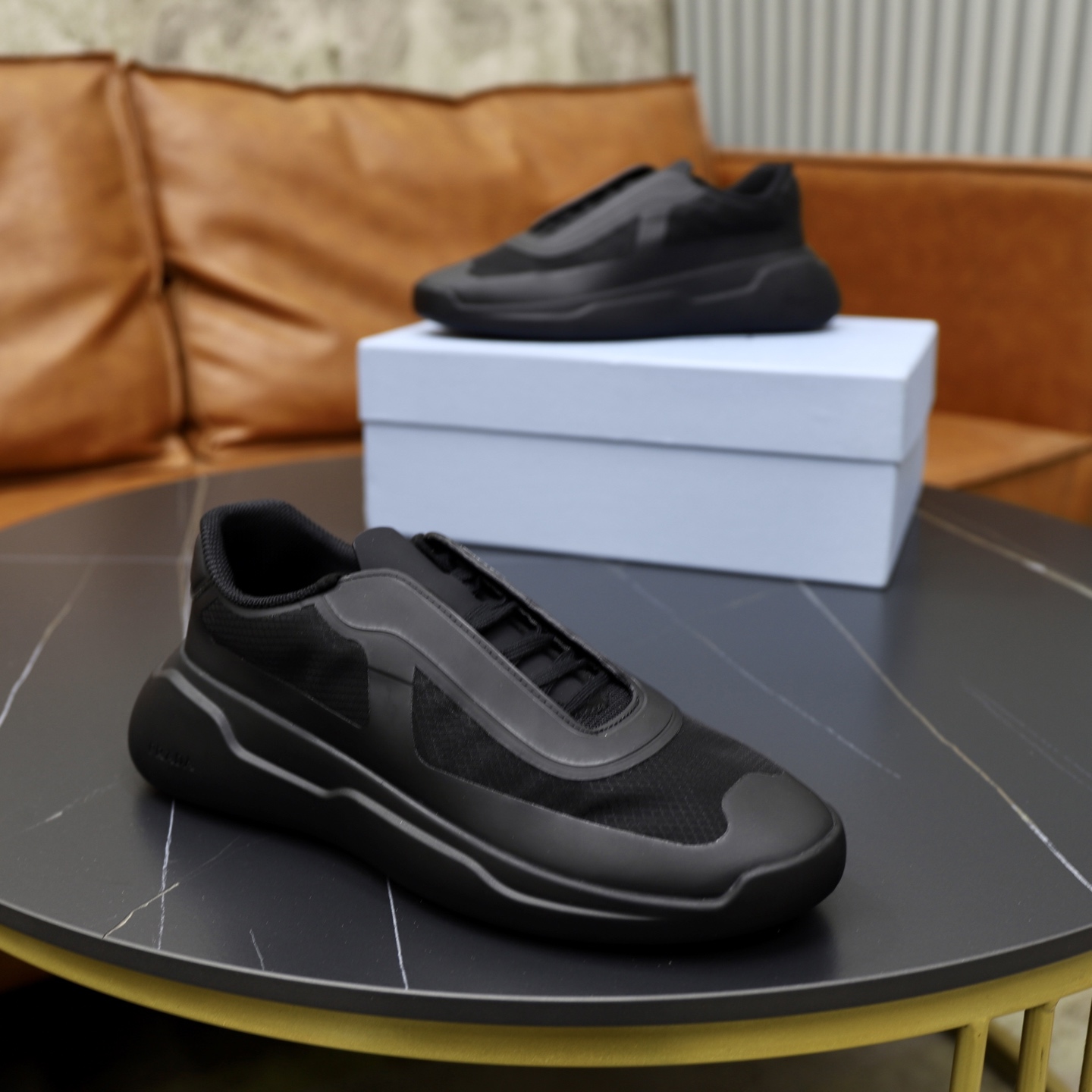 Prada America's Cup Sneakers in Recycled Nylon and Bike Fabric, Black 9 i1746634514226 5892 0 7