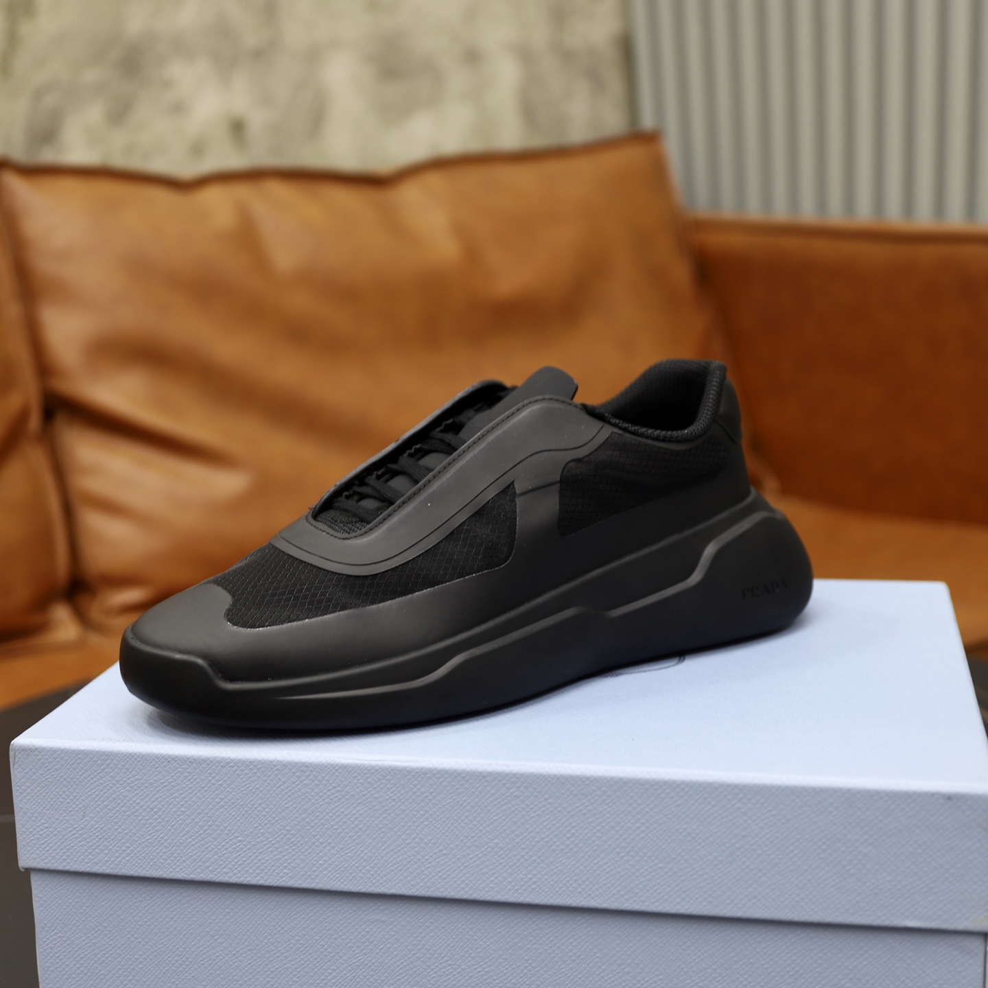 Prada America's Cup Sneakers in Recycled Nylon and Bike Fabric, Black 5 i1746634514274 3844 0 3