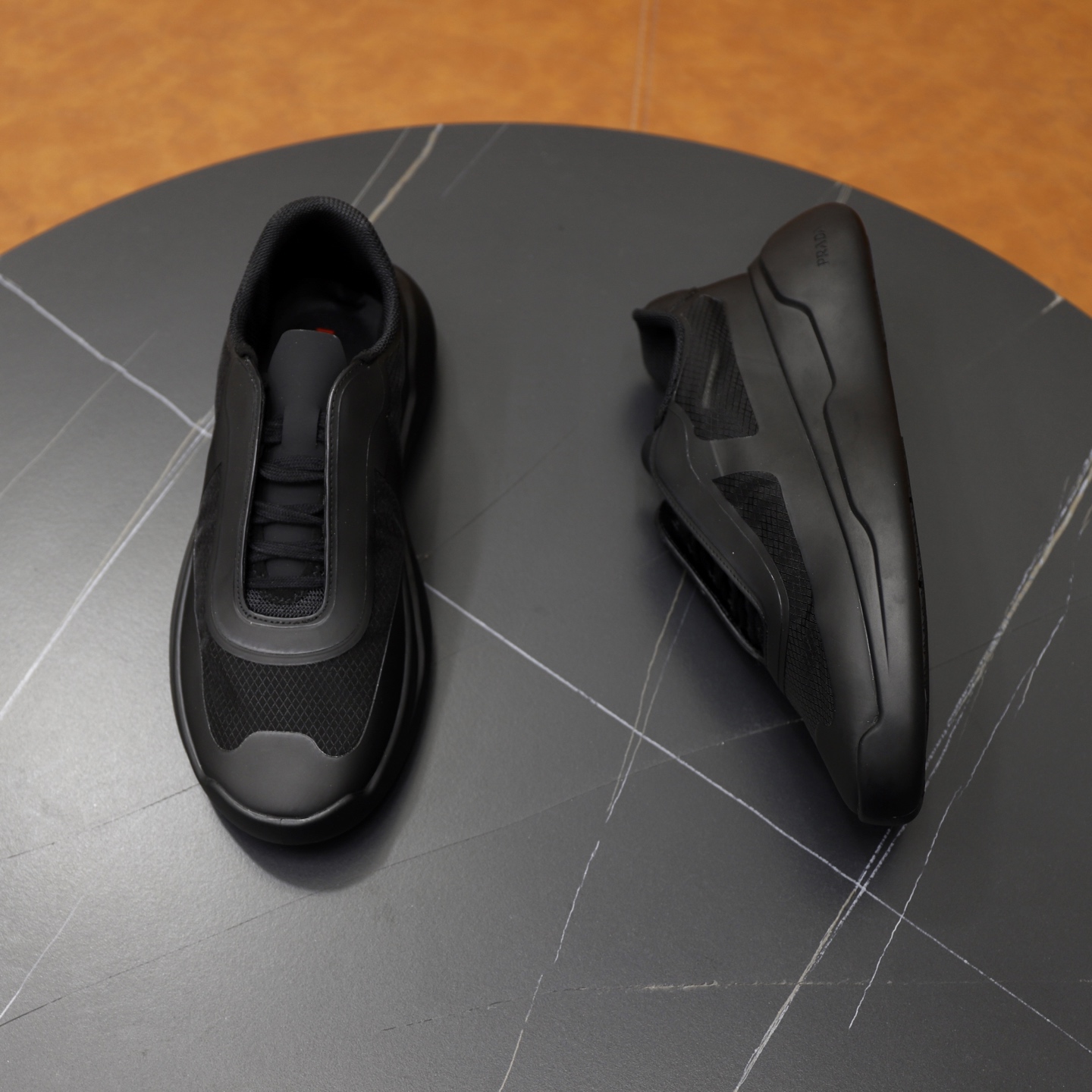 Prada America's Cup Sneakers in Recycled Nylon and Bike Fabric, Black 8 i1746634514298 8176 0 6