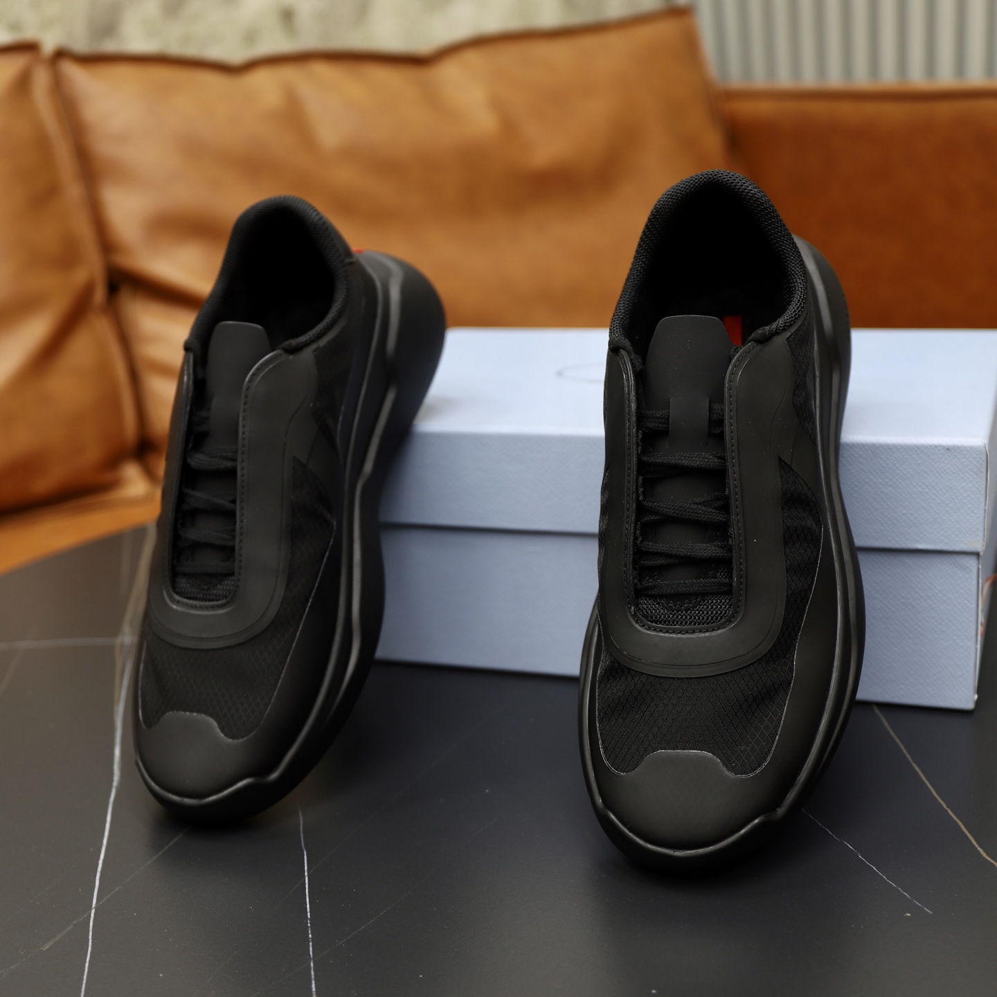 Prada America's Cup Sneakers in Recycled Nylon and Bike Fabric, Black 7 i1746634515914 4983 0 5