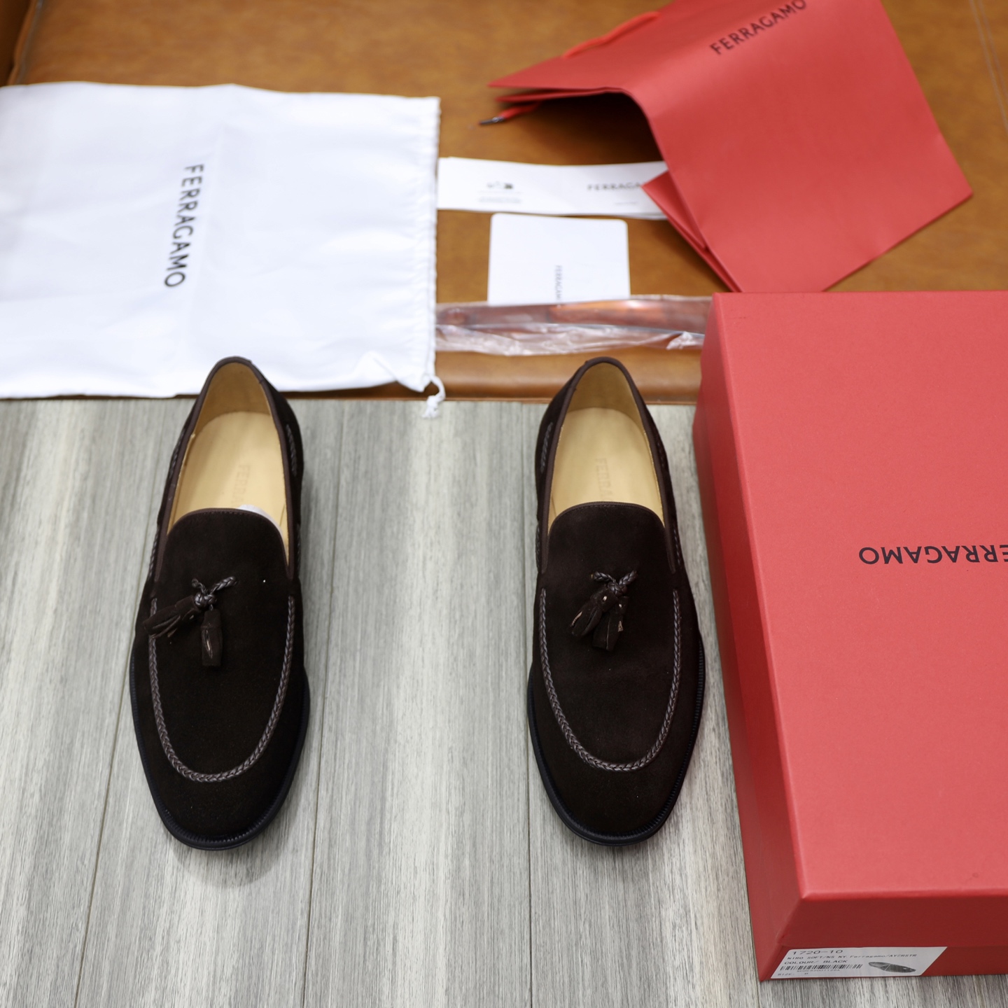 SF Ferragamo Men's Suede Loafers: Classic Style, Modern Comfort, Sizes 39-44 1 SF Ferragamo Men's Suede Loafers: Classic Style, Modern Comfort, Sizes 39-44