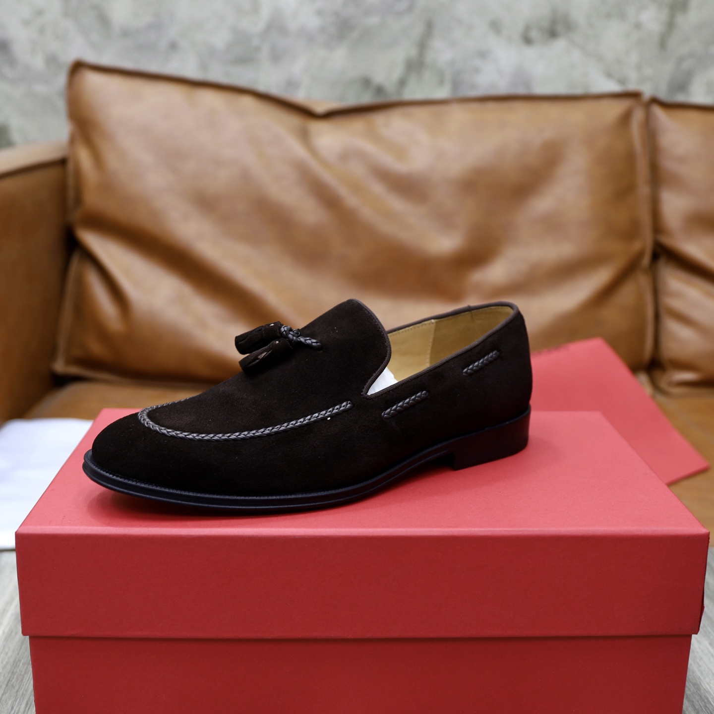 SF Ferragamo Men's Suede Loafers: Classic Style, Modern Comfort, Sizes 39-44 7 i1746720924036 4200 0 5