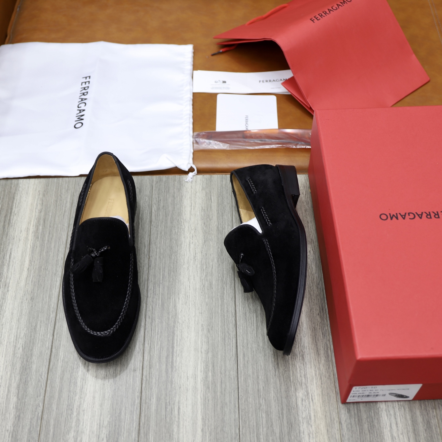 SF Ferragamo Men's Loafers - Black Suede, Comfortable Slip-Ons, Sizes 39-44 3 i1746720938679 651 0 1