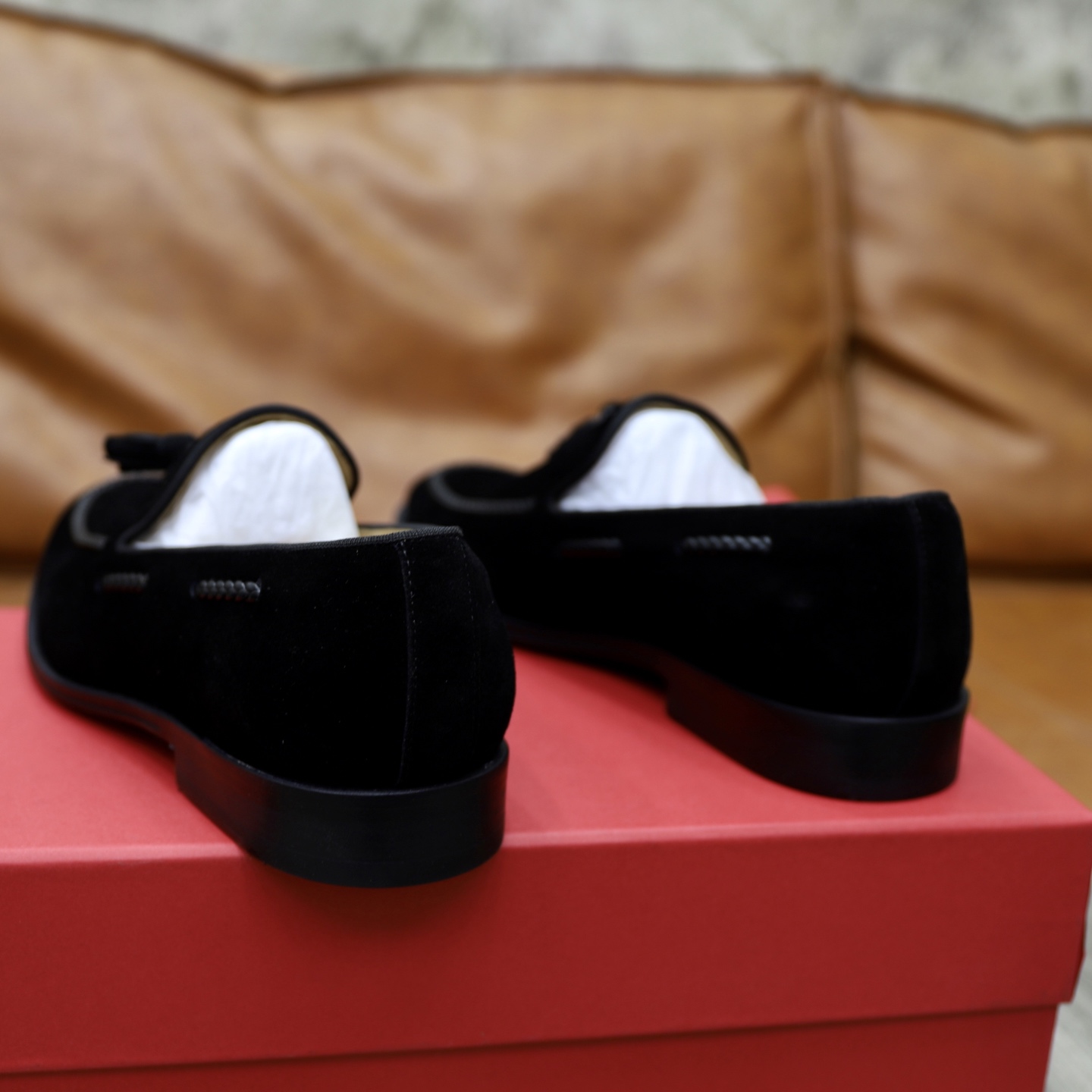 SF Ferragamo Men's Loafers - Black Suede, Comfortable Slip-Ons, Sizes 39-44 8 i1746720938683 8792 0 6