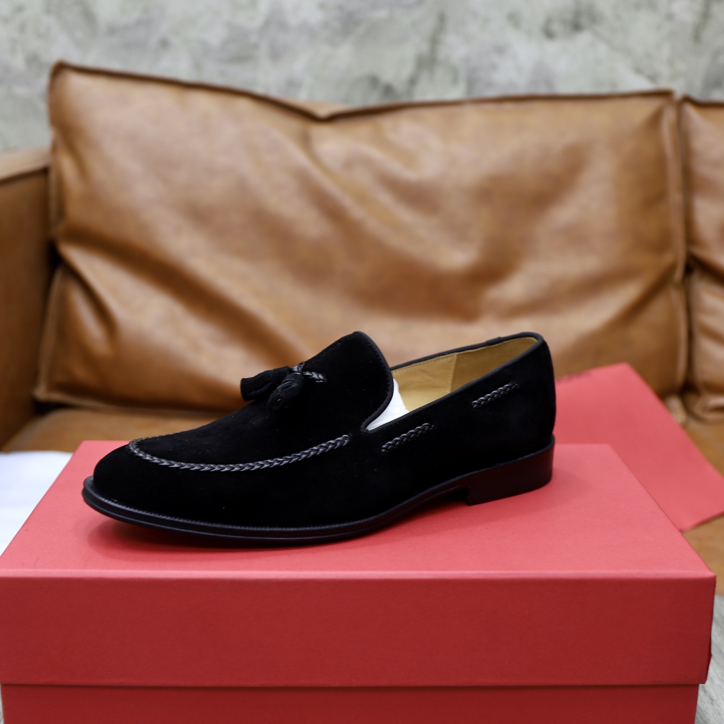 SF Ferragamo Men's Loafers - Black Suede, Comfortable Slip-Ons, Sizes 39-44 7 i1746720938705 2715 0 5